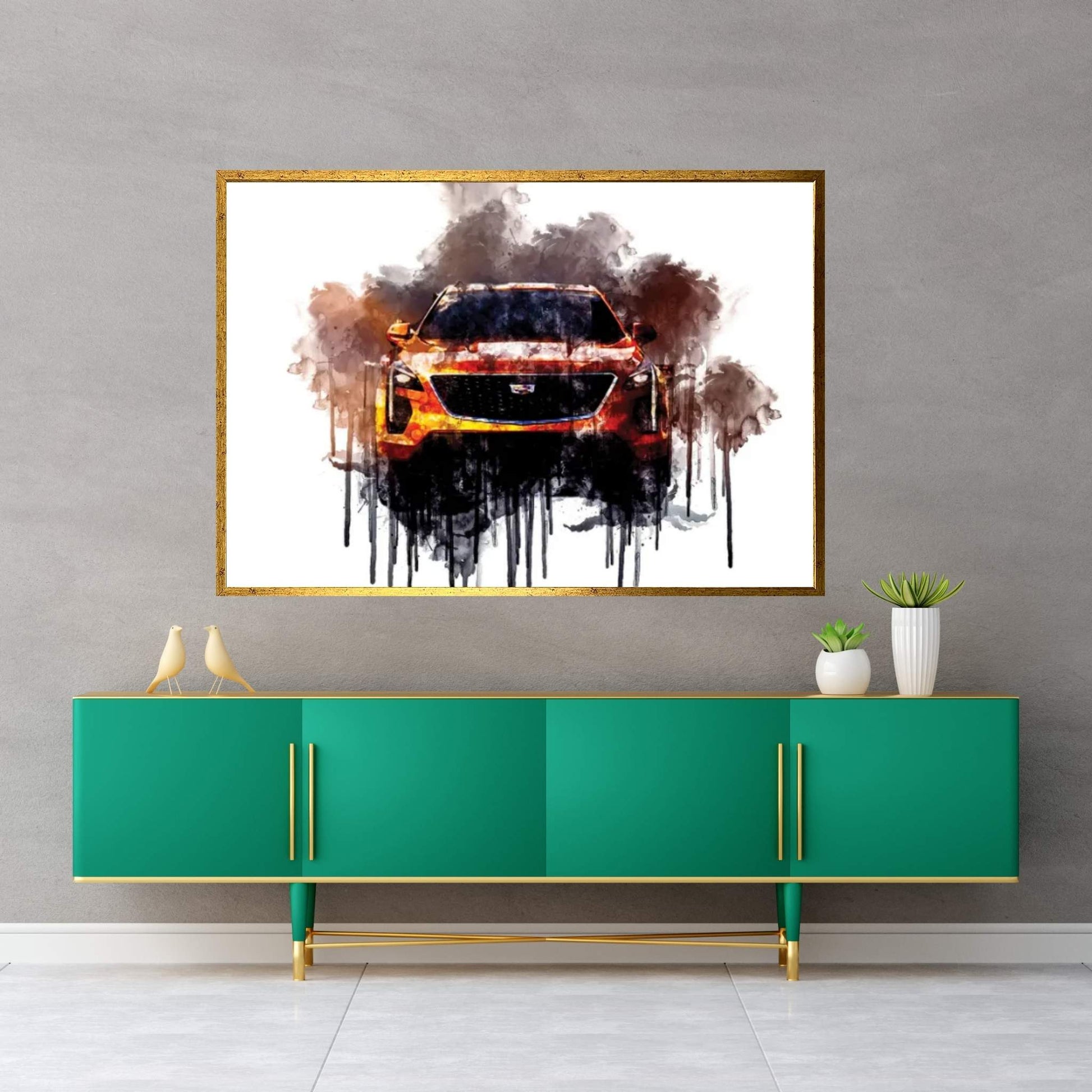 Car 2019 Cadillac XT4 Sport Canvas Wall Art - Y Canvas
