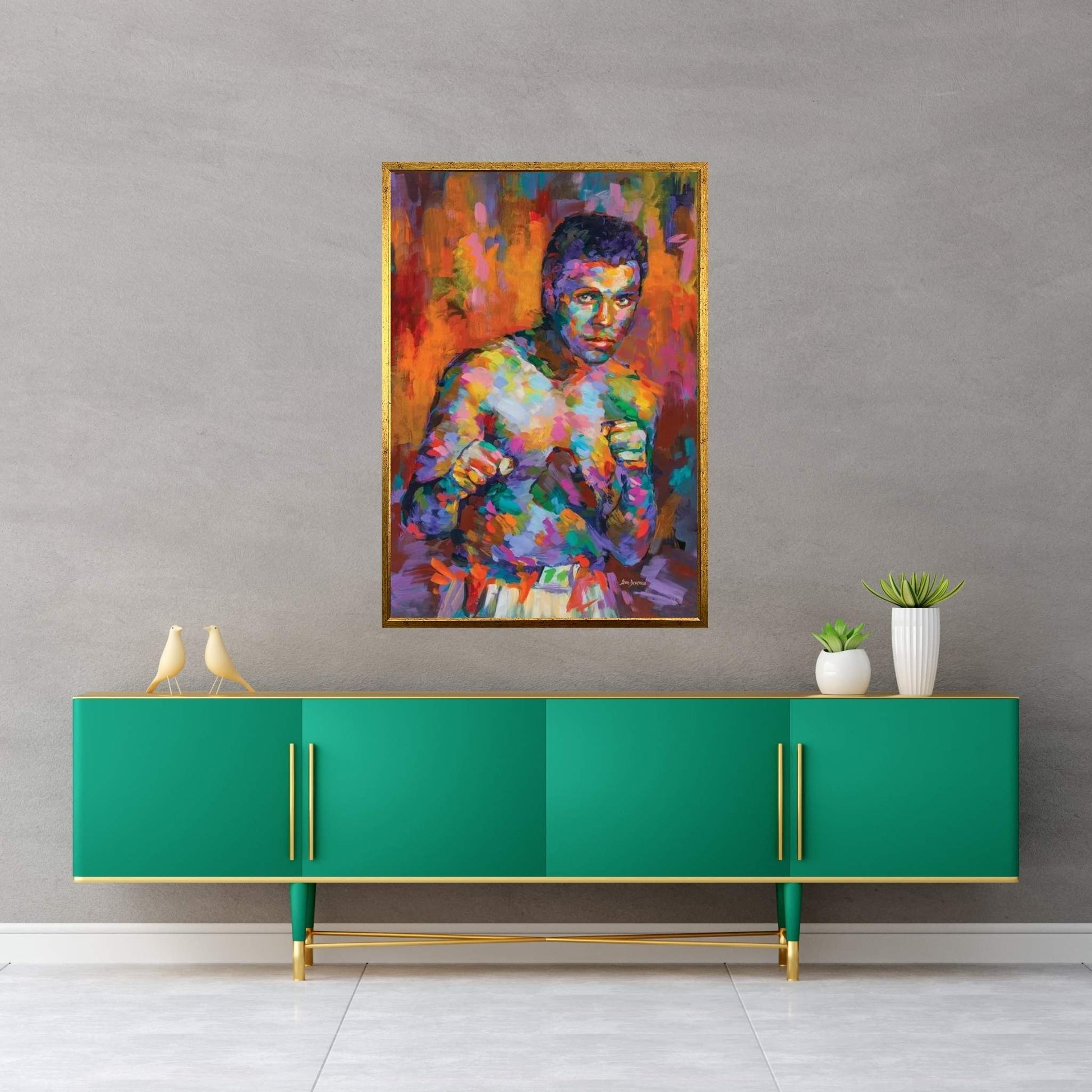 Ali, Boxing Legend Canvas Wall Art - Y Canvas