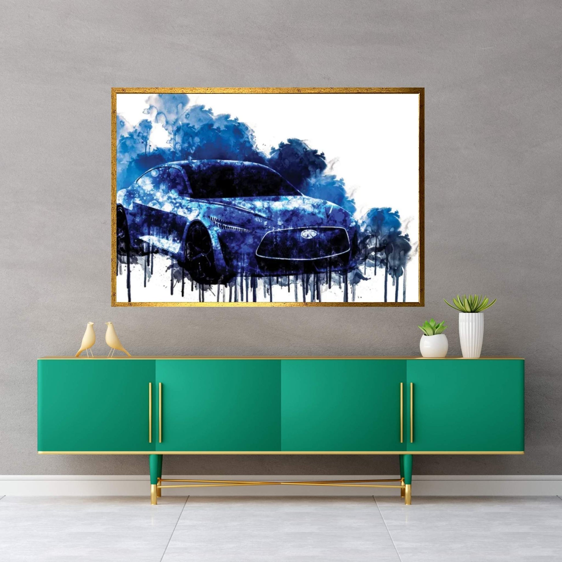 2018 Infiniti Q Inspiration Concept Canvas Wall Art - Y Canvas