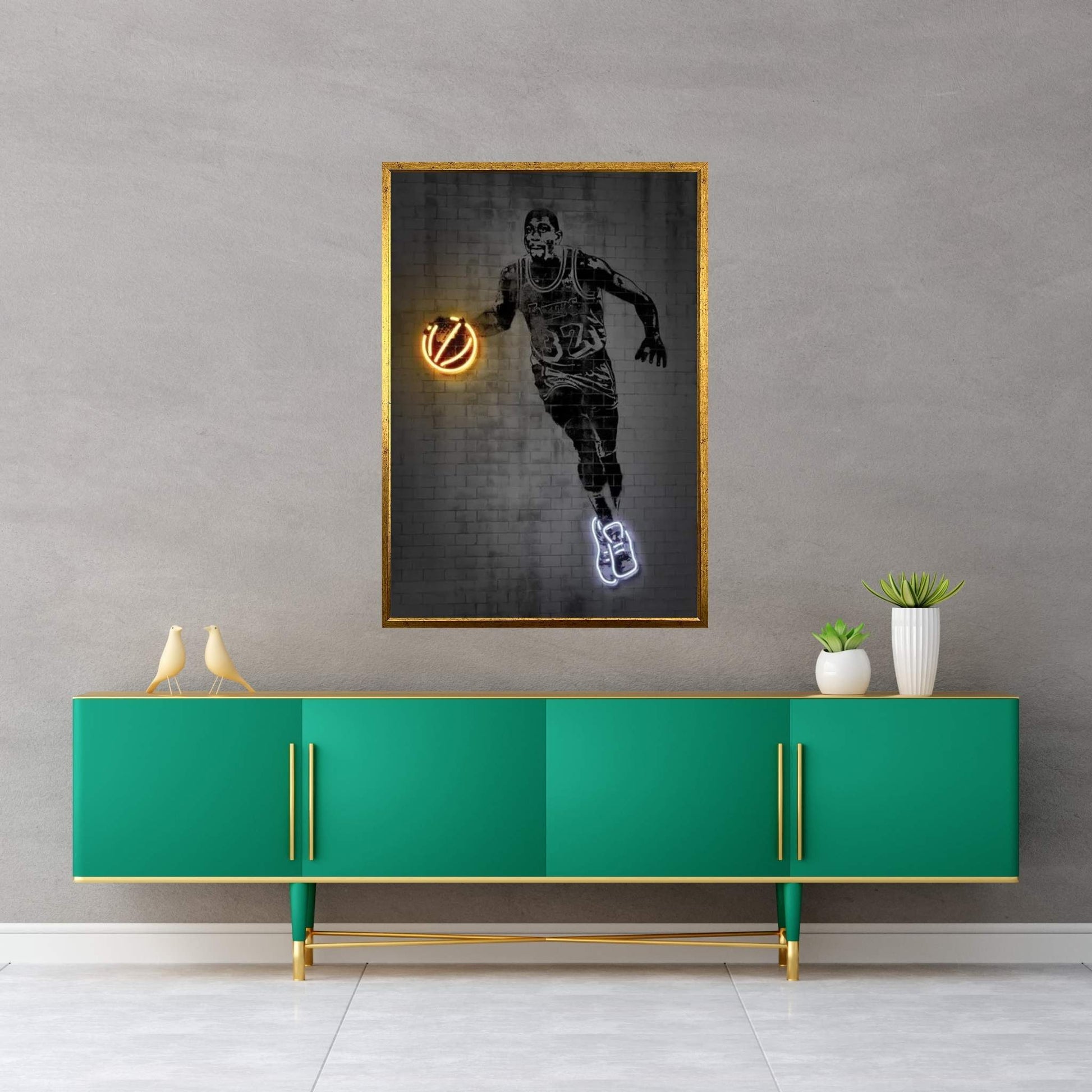 Magic Johnson Canvas Wall Art - Y Canvas
