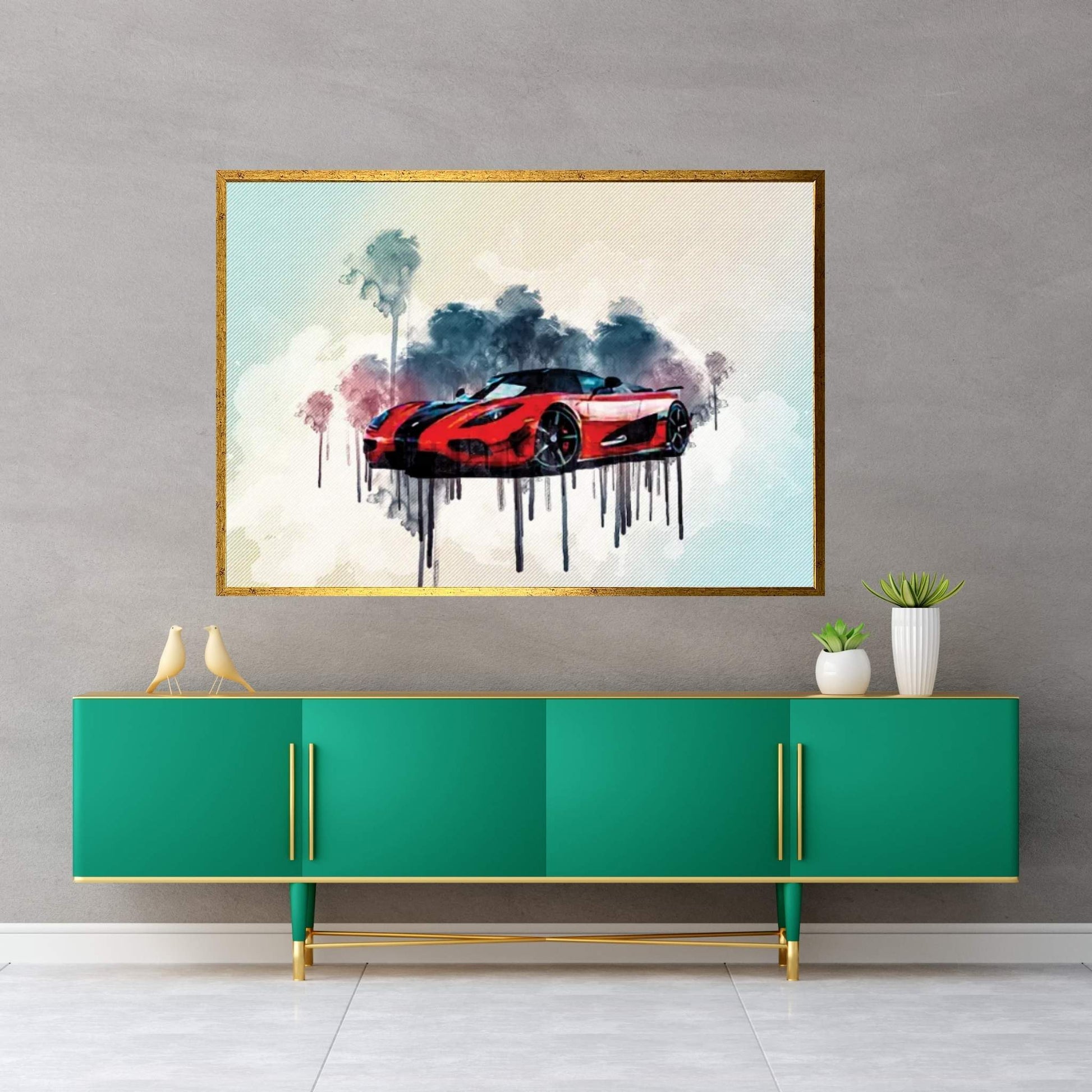 Koenigsegg Agera Hypercar 2016 Canvas Wall Art - Y Canvas