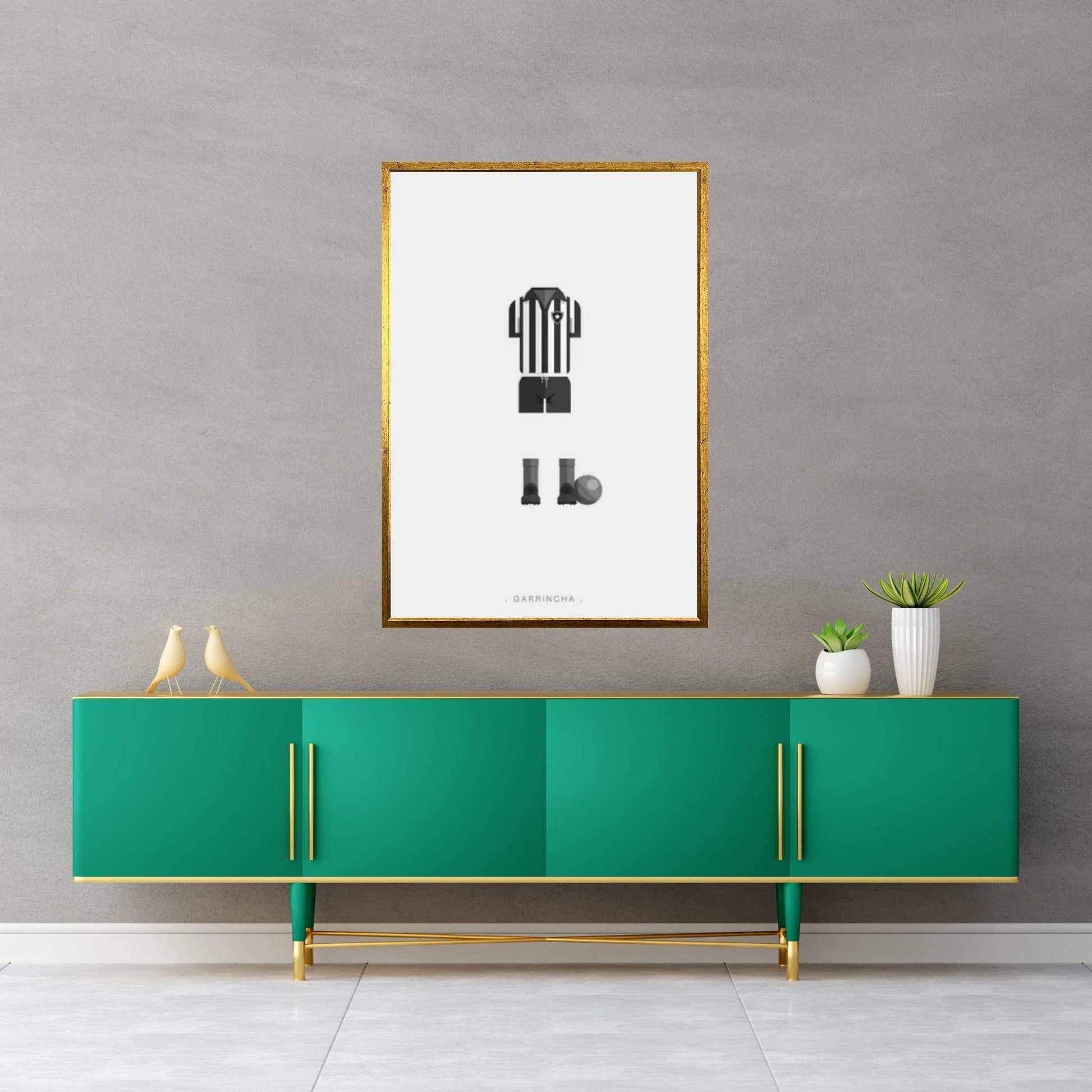 Garrincha Canvas Wall Art - Y Canvas