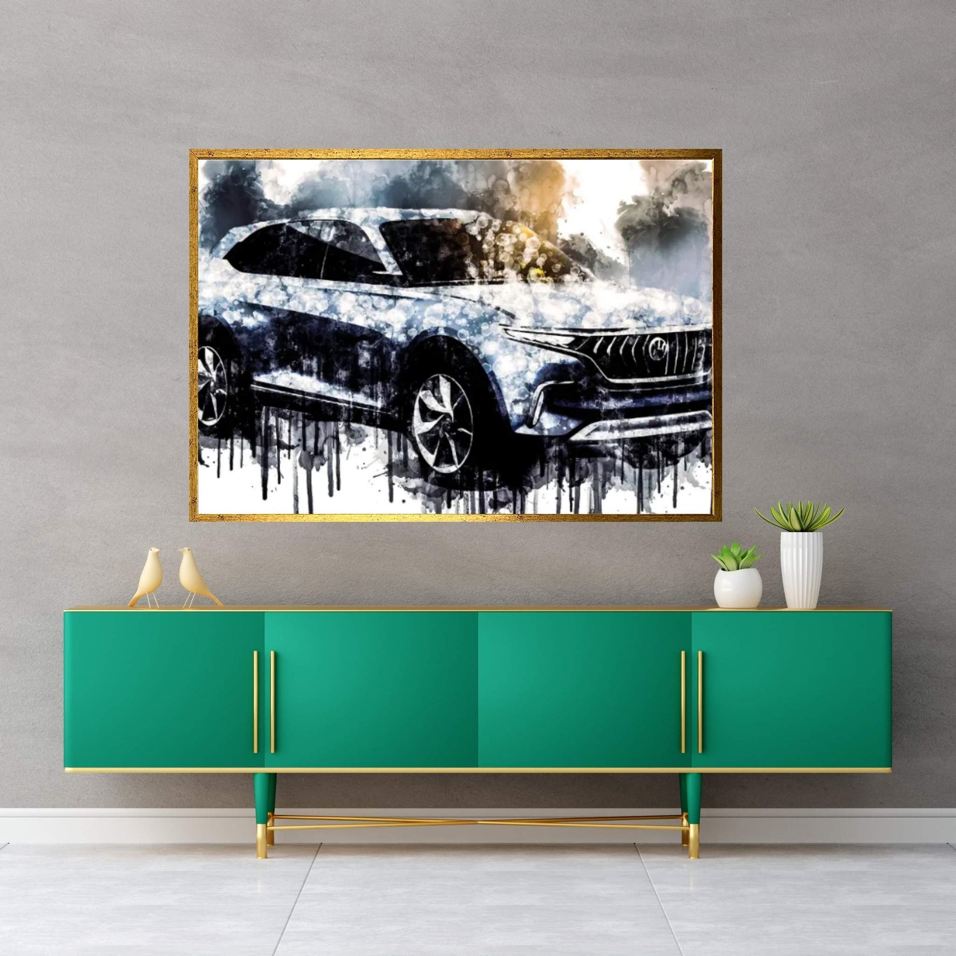 2017 Pininfarina Hybrid Kinetic K550 Canvas Wall Art - Y Canvas