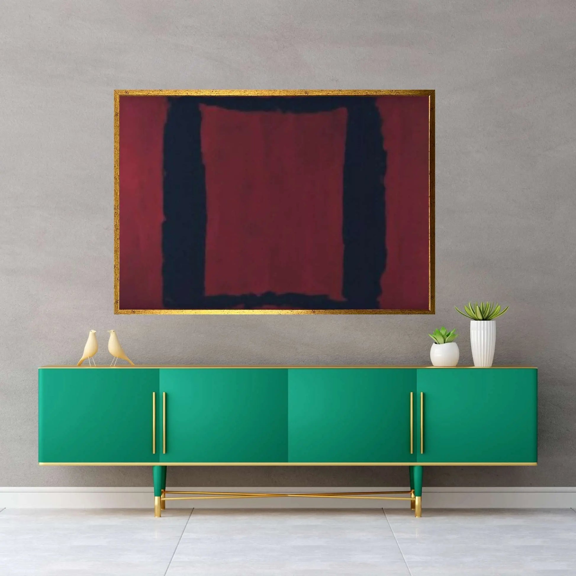 Mark Rothko Frame Canvas/Poster Art Reproduction, Rothko Reproduction - Y Canvas
