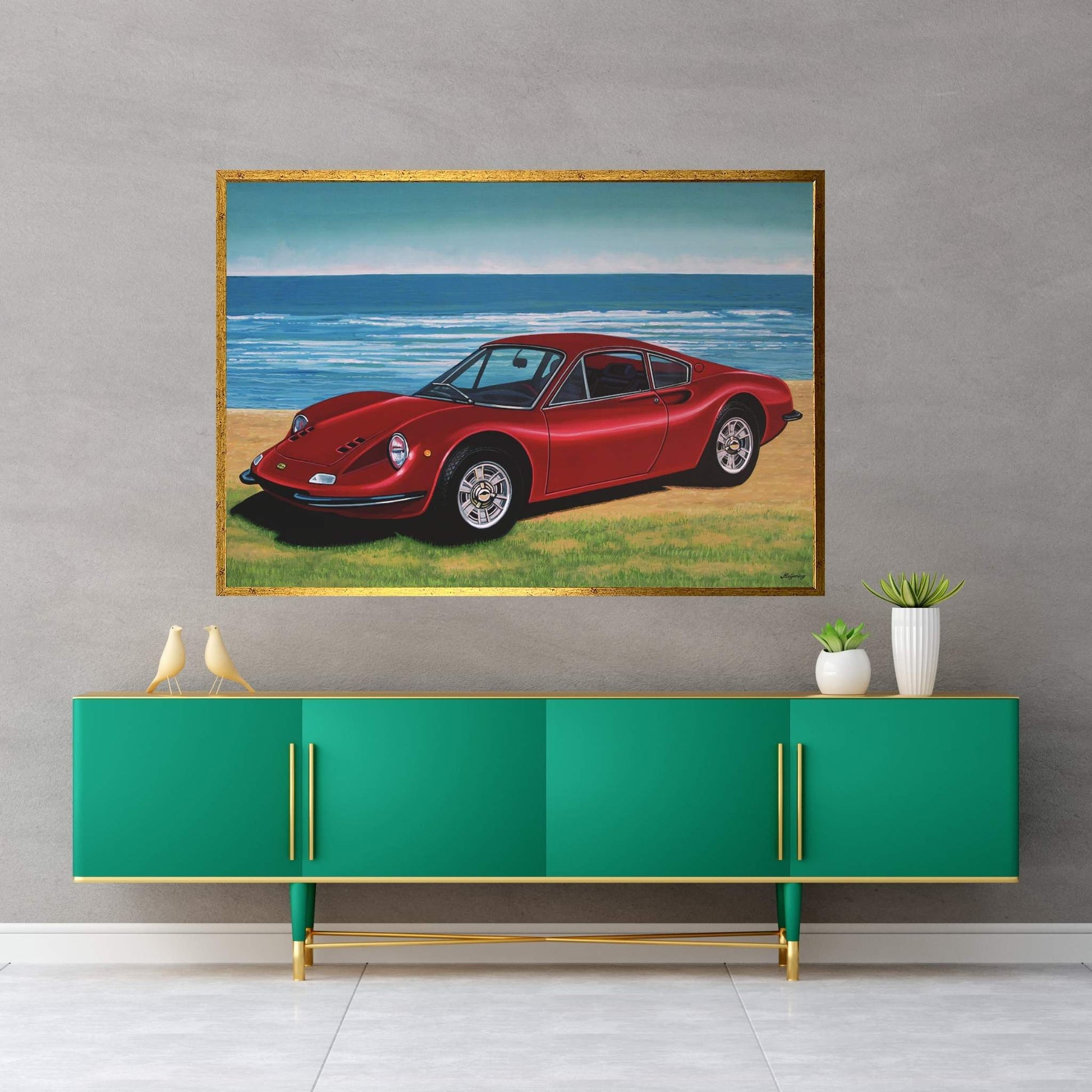 Ferrari Dino Canvas Wall Art - Y Canvas