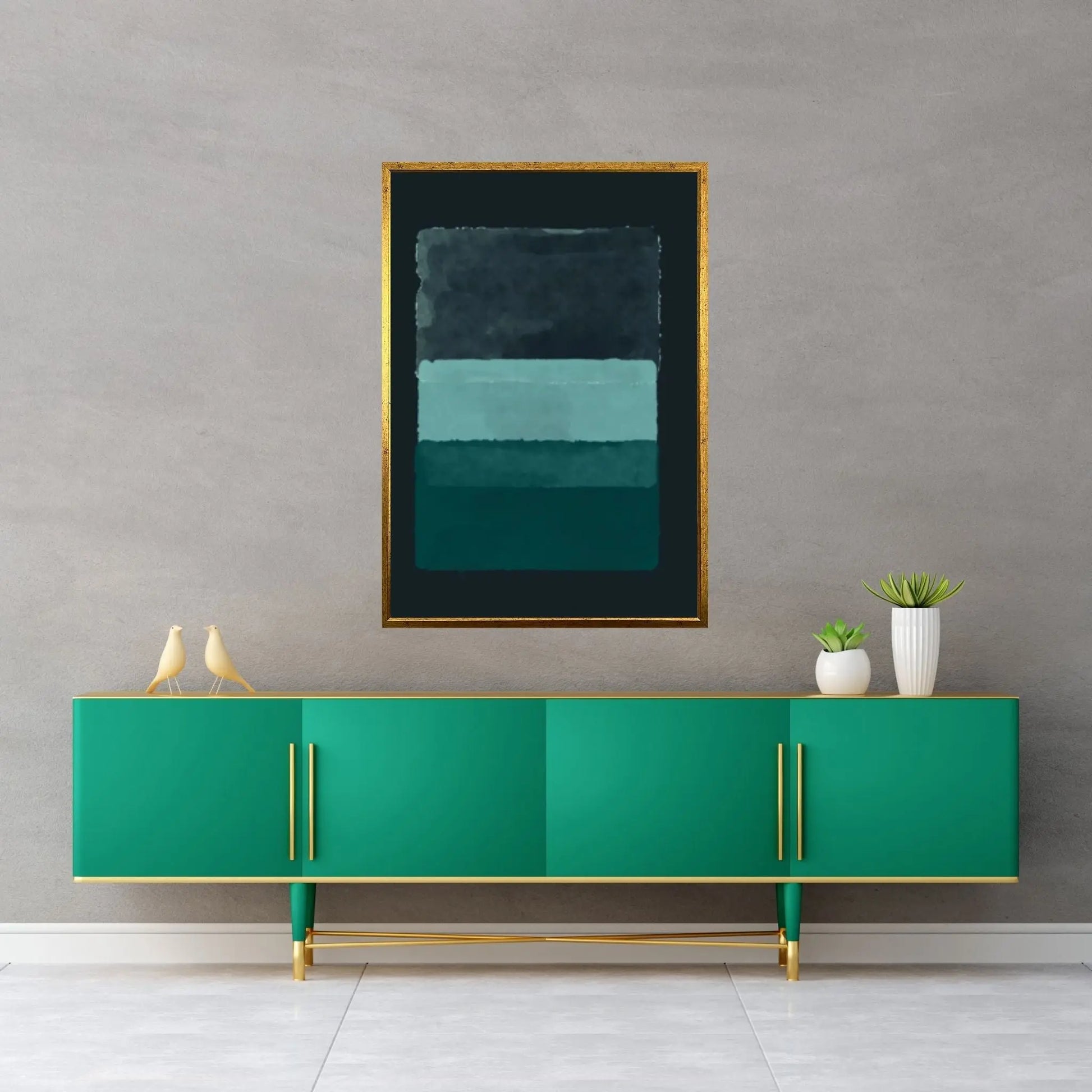 Mark Rothko Frame Canvas/Poster Art Reproduction, Rothko Reproduction - Y Canvas