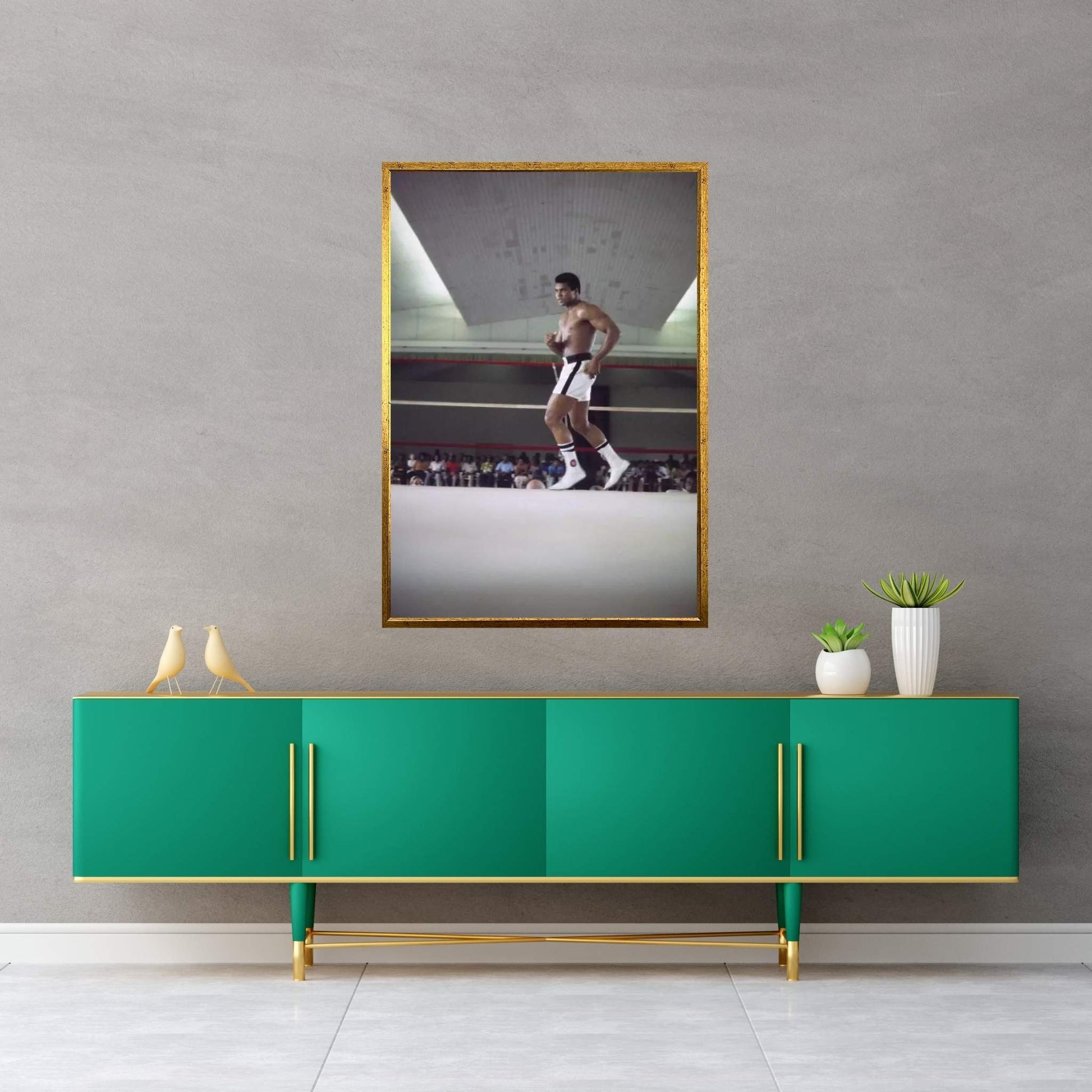 Rumble In The Jungle™ Footwork Training Canvas Wall Art - Y Canvas