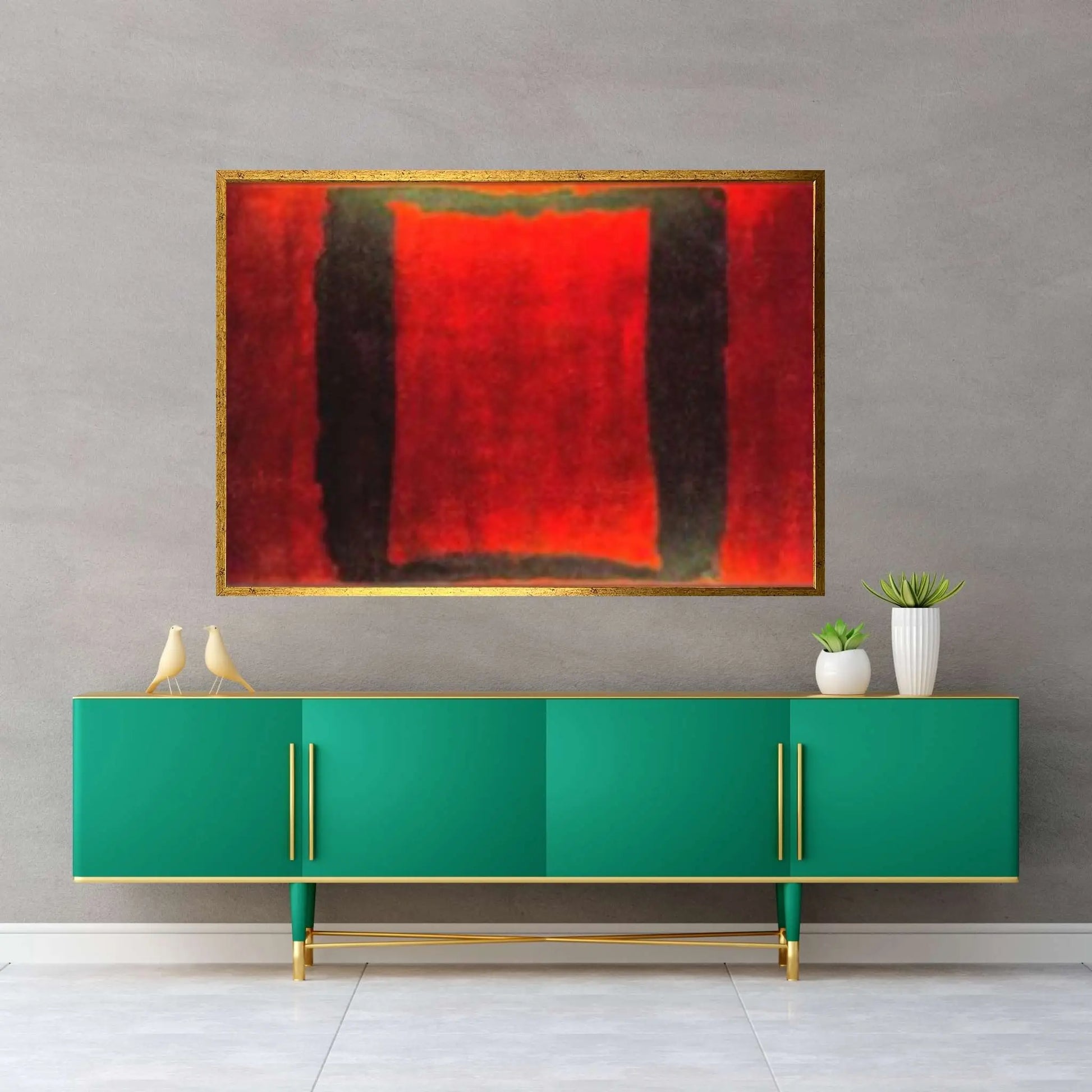 Mark Rothko Frame Canvas/Poster Art Reproduction, Rothko Reproduction - Y Canvas