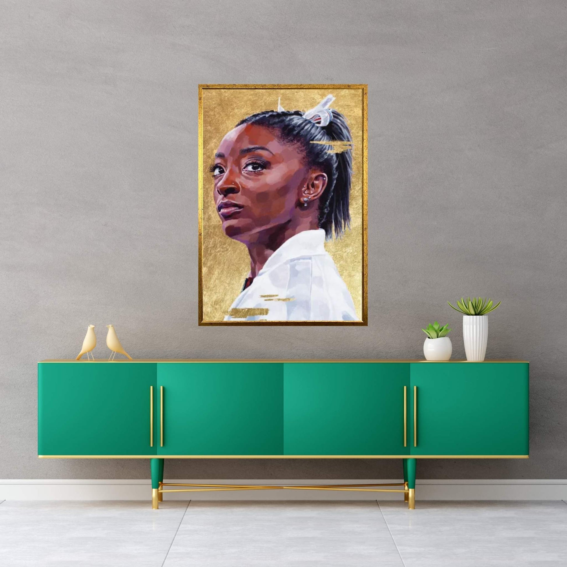 Simone Biles Canvas Wall Art - Y Canvas