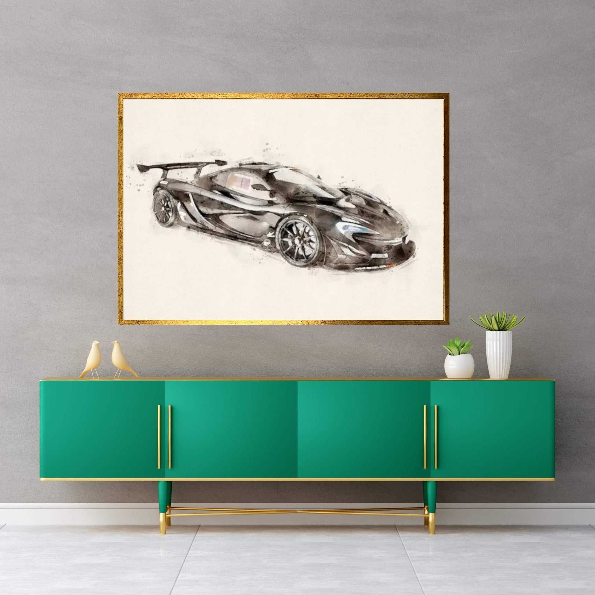 McLaren GTR V II Canvas Wall Art - Y Canvas
