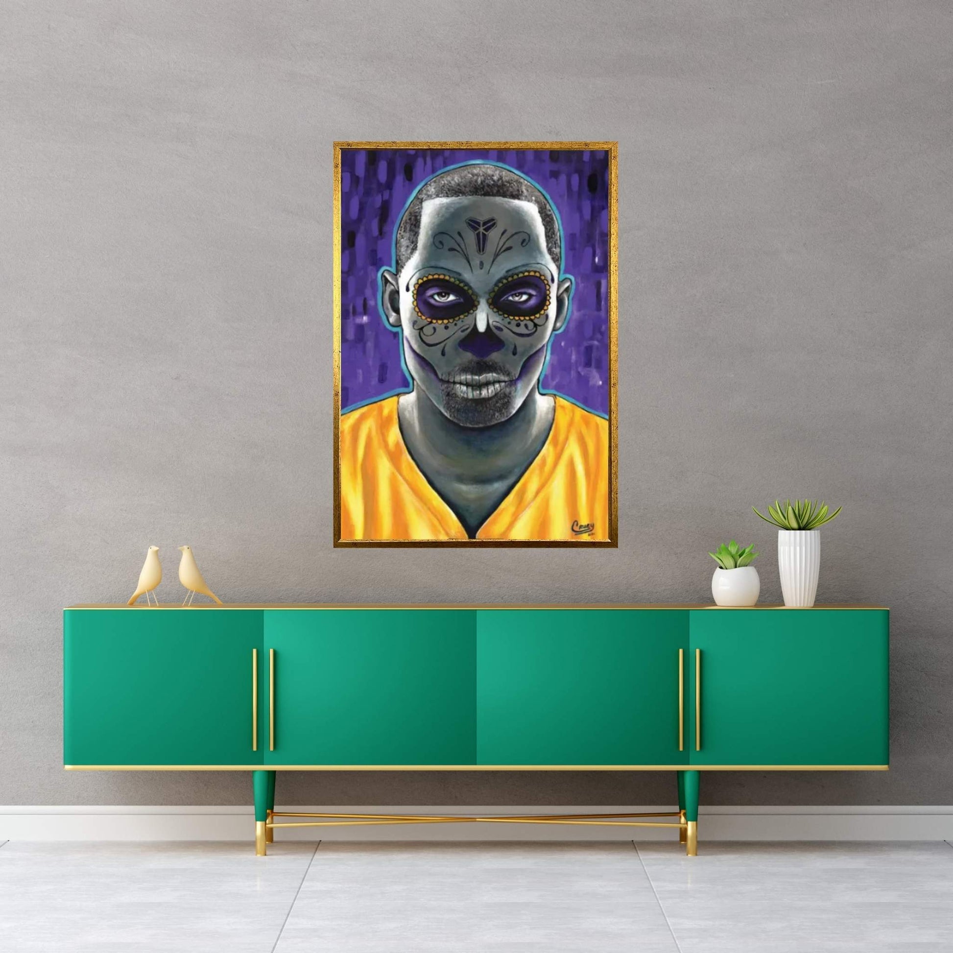 Mamba De Los Lakers Canvas Wall Art - Y Canvas