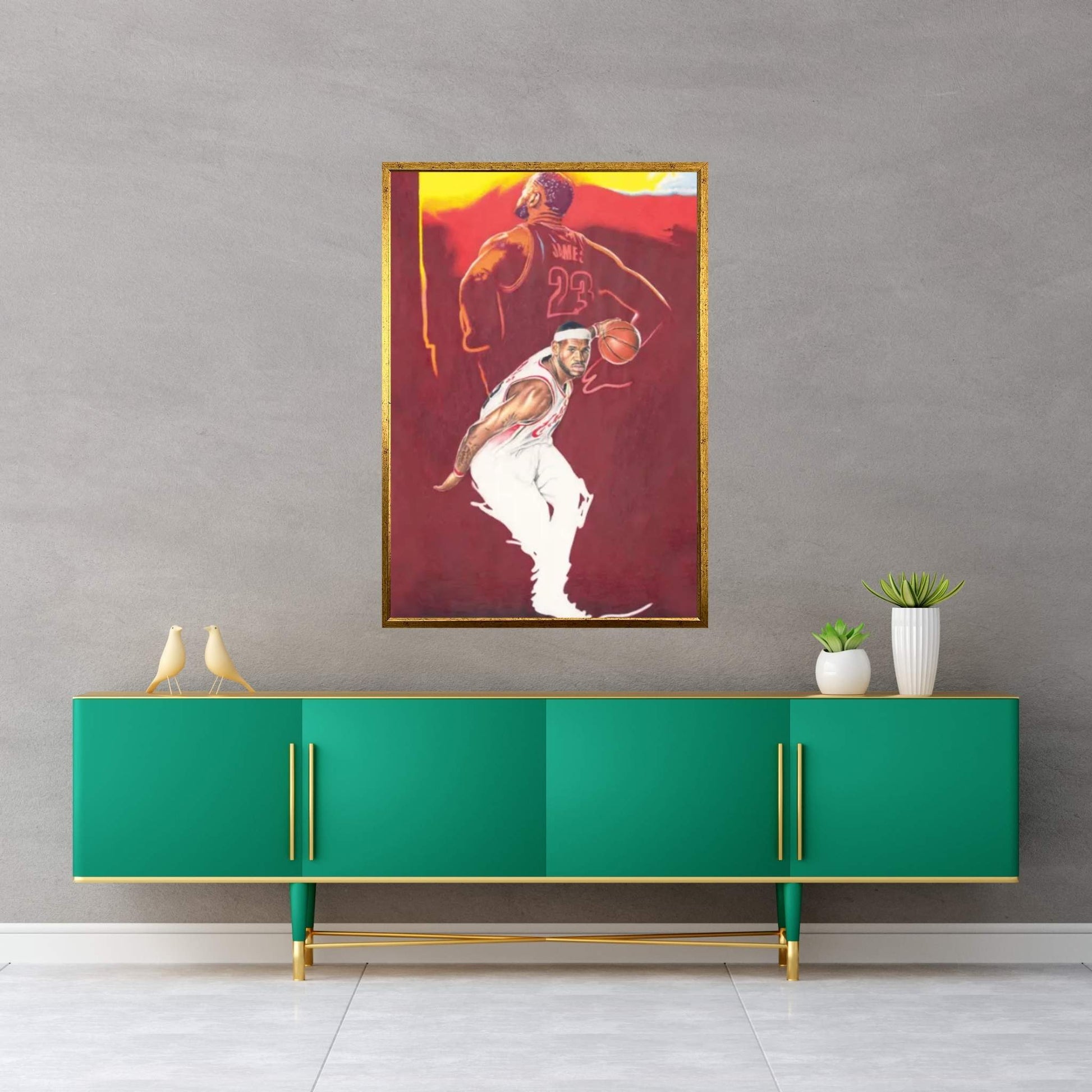 CleveLAND of LEBRON Canvas Wall Art - Y Canvas
