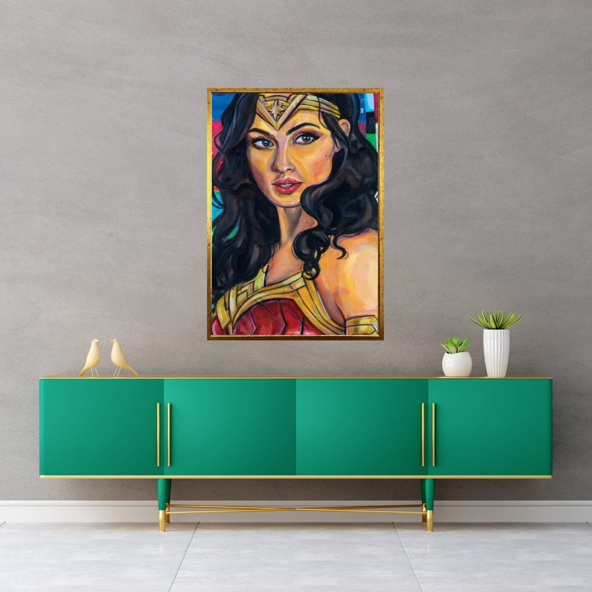 Wonder Woman Canvas Wall Art - Y Canvas