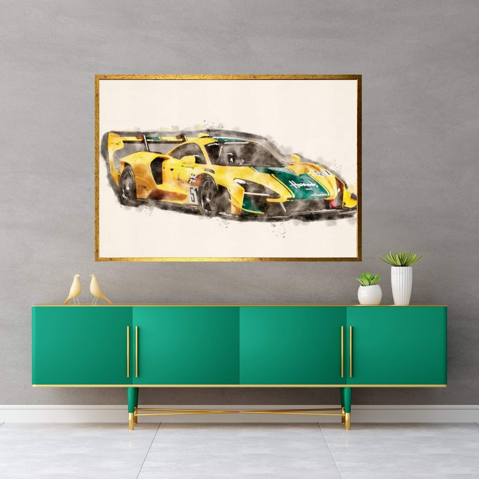 McLaren Ayrton Senna Canvas Wall Art - Y Canvas