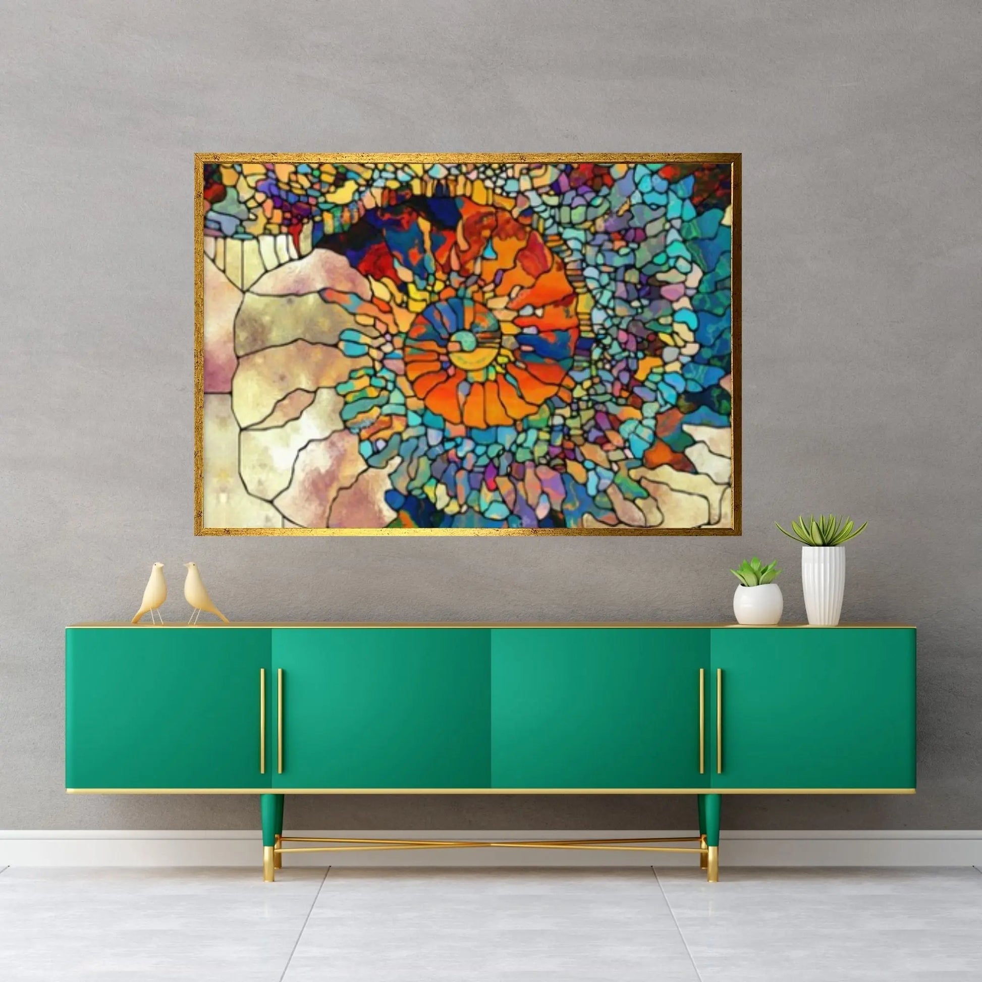 Large Lux Abstract Printing Canvas Print Wall Art, Wall Art Decoration, Christmas Gift - Y Canvas
