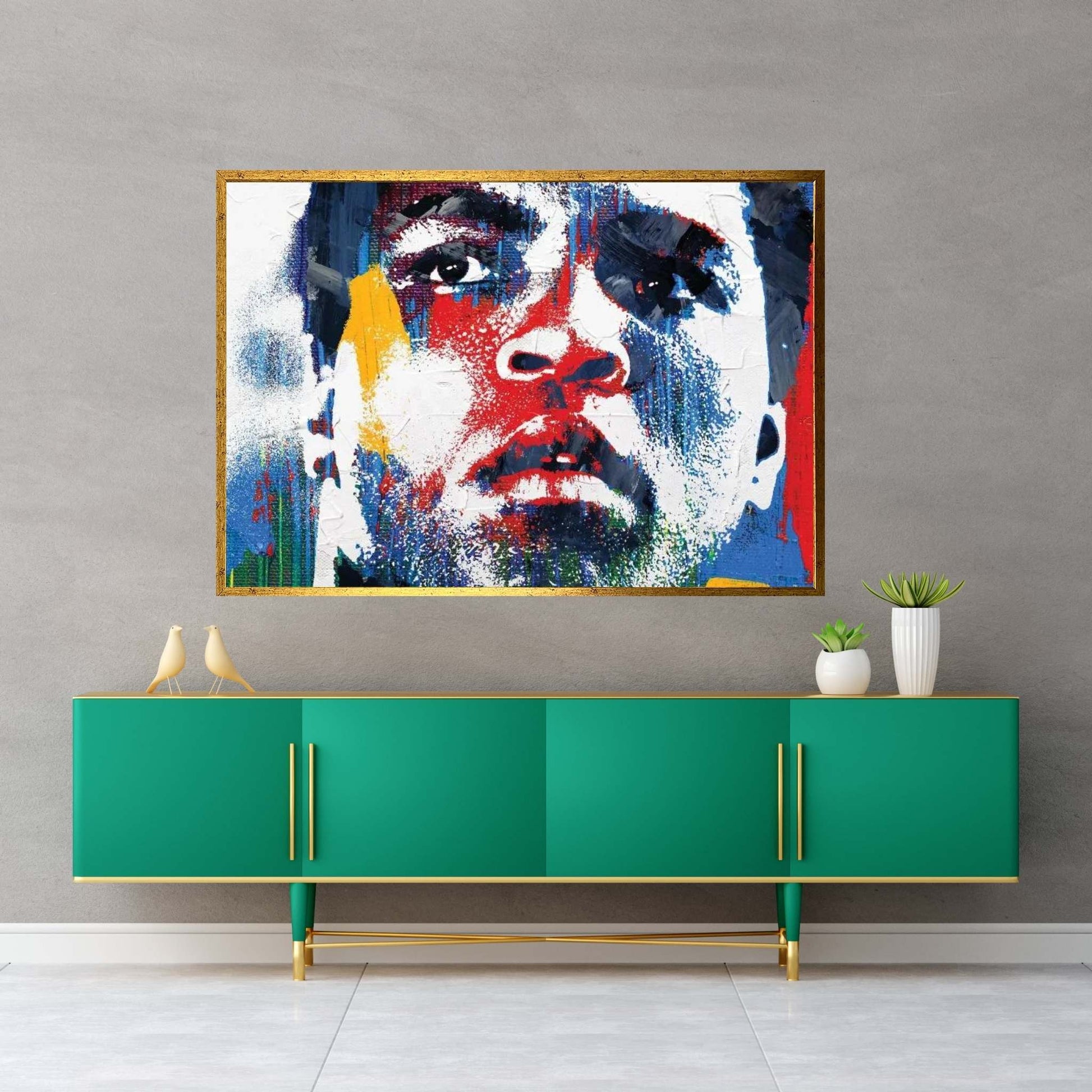 Mohammad Ali Canvas Wall Art - Y Canvas