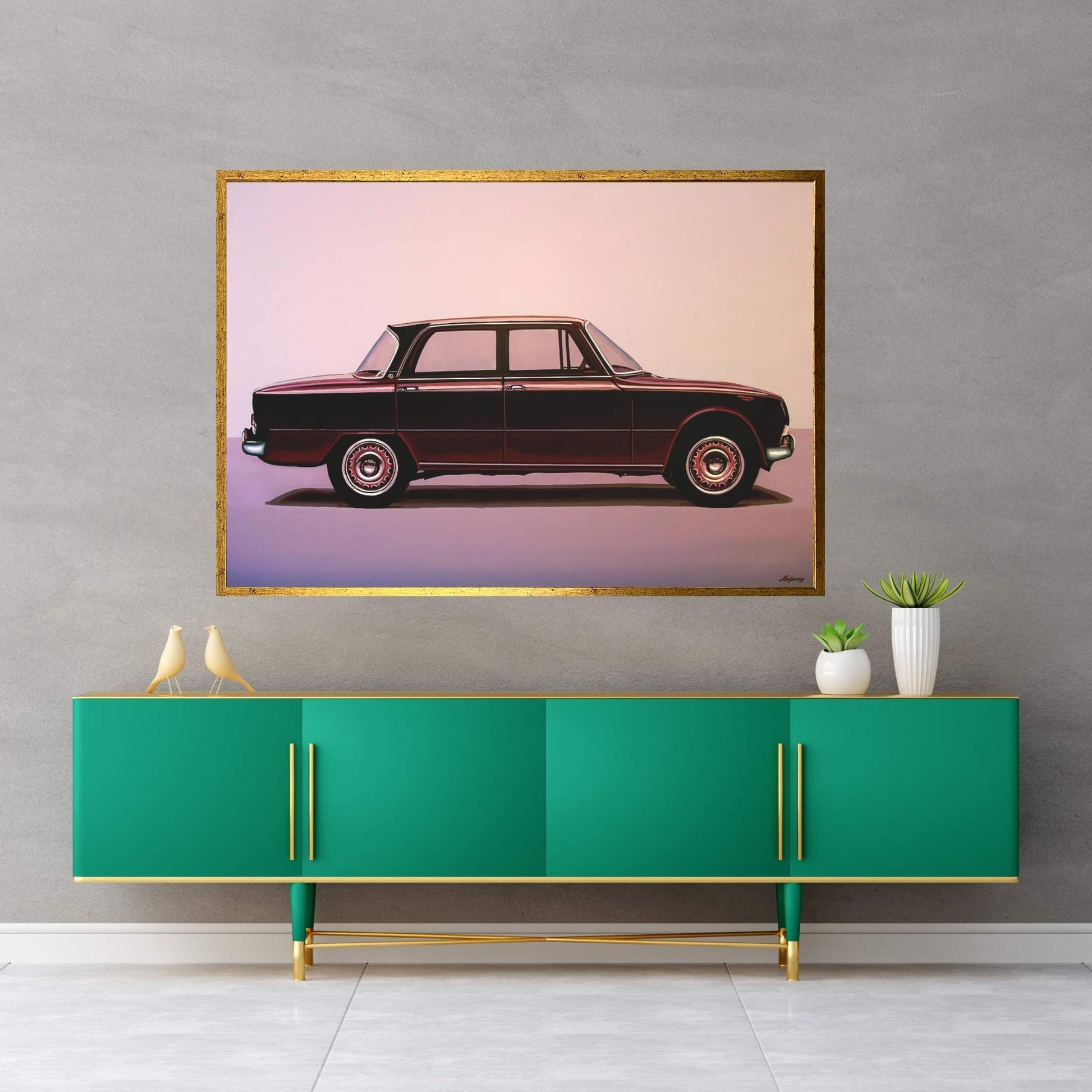 Alfa Romeo Giulia Super 1967 Canvas Wall Art - Y Canvas