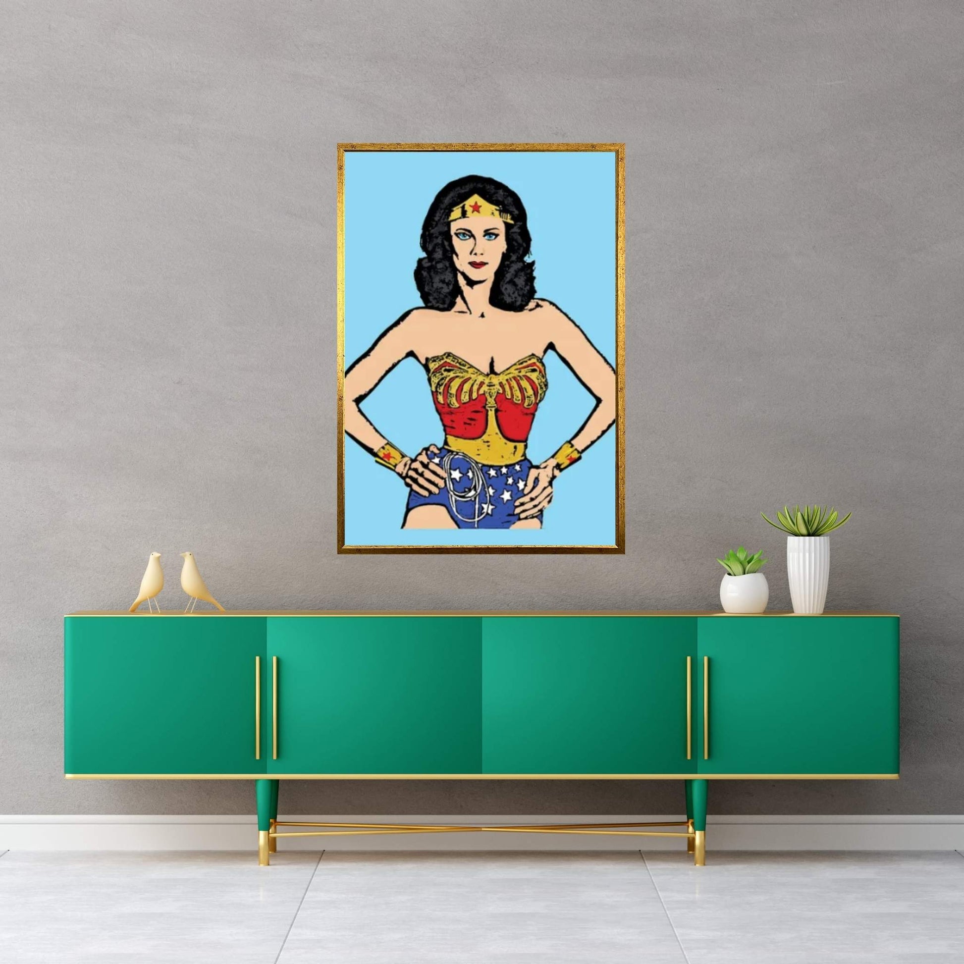 Wonder Woman Canvas Wall Art - Y Canvas