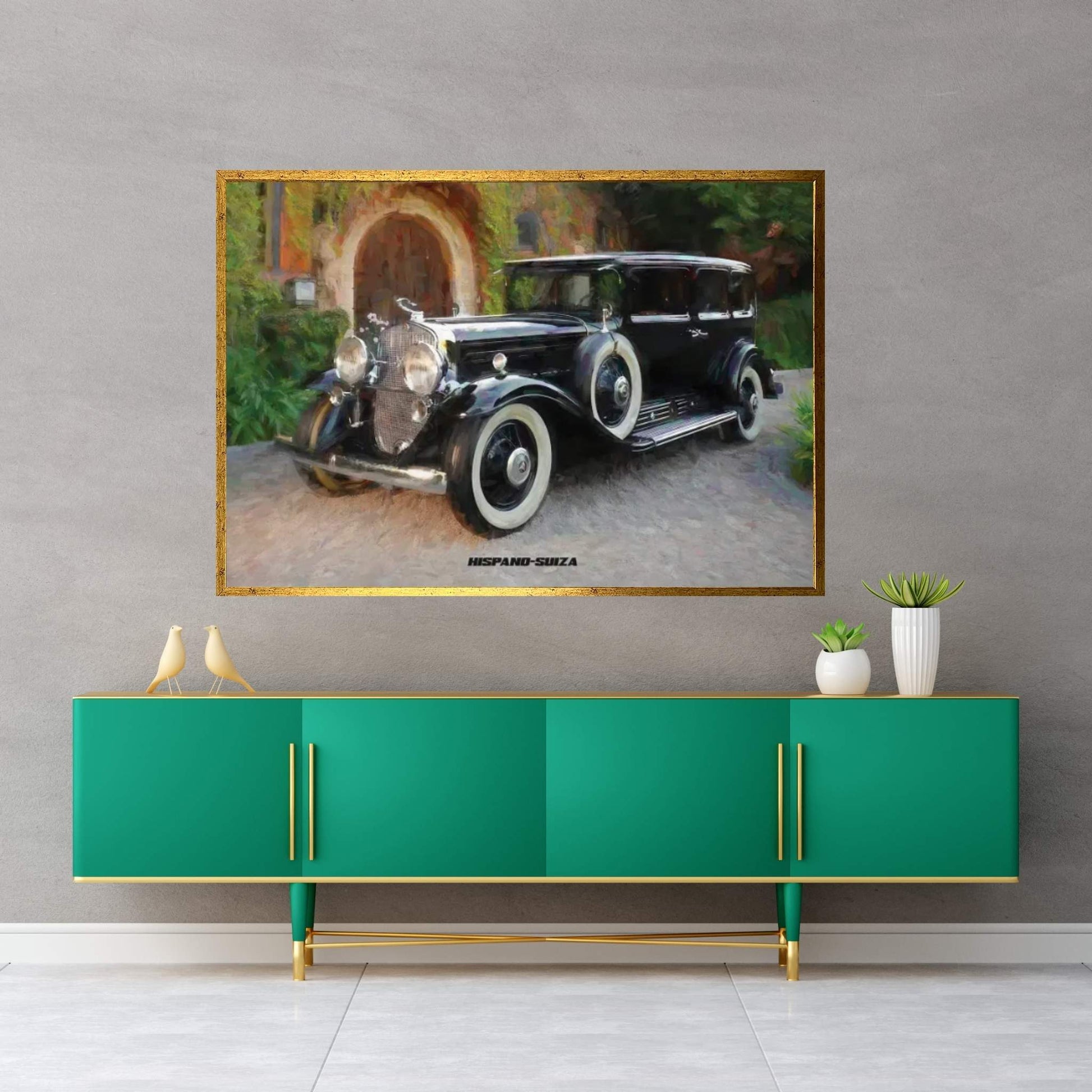 Hispano Suiza Canvas Wall Art - Y Canvas