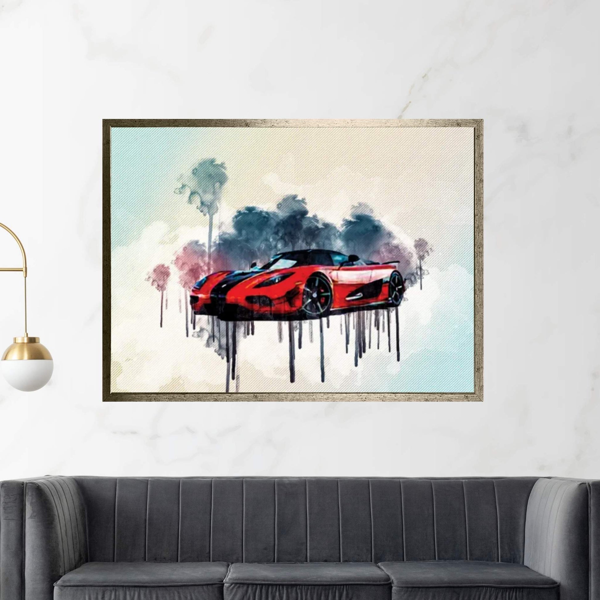 Koenigsegg Agera Hypercar 2016 Canvas Wall Art - Y Canvas