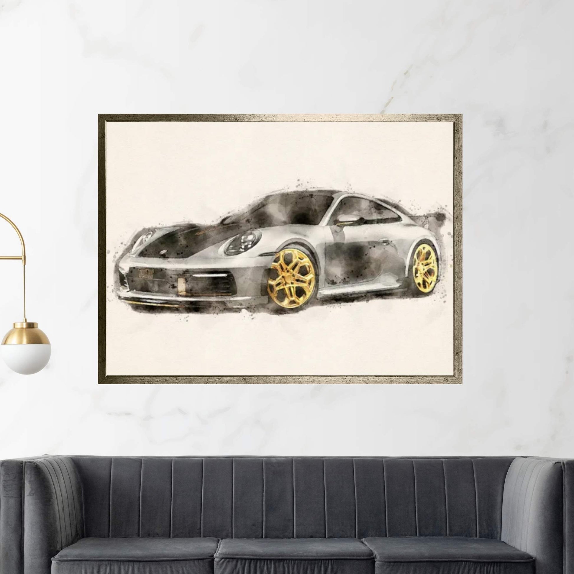 Porsche 911 V II Canvas Wall Art - Y Canvas