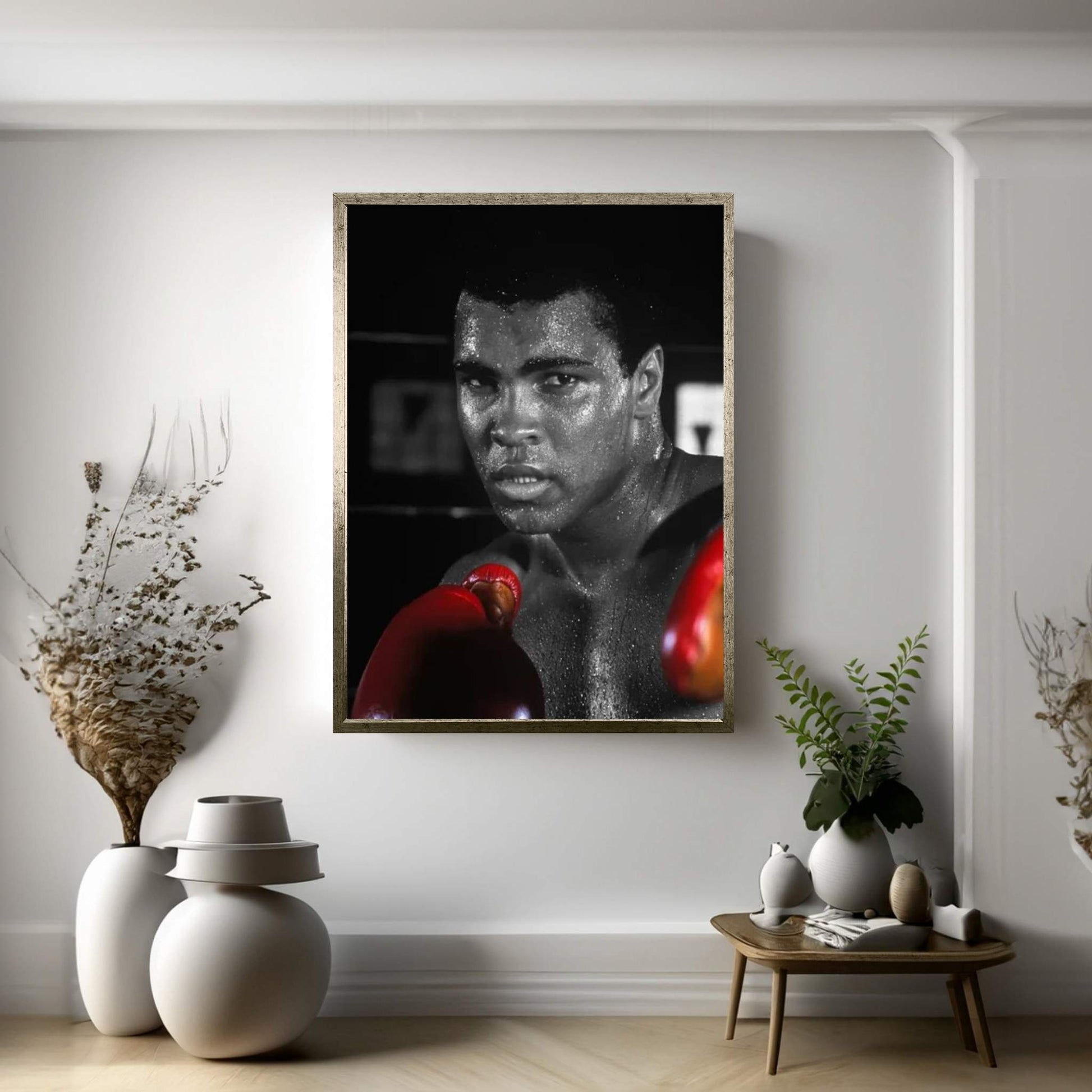 Muhammad Ali In Training Canvas Wall Art - Y Canvas