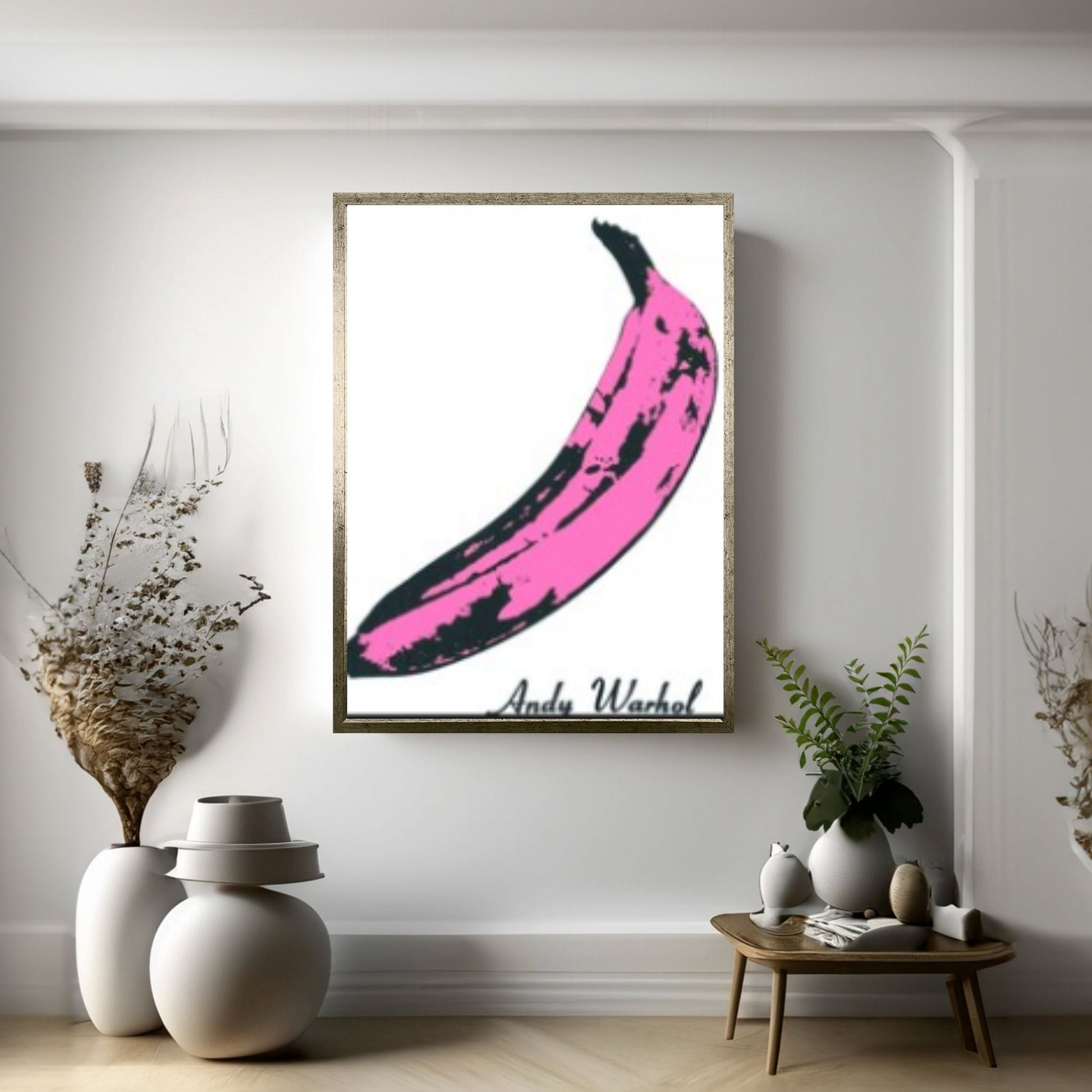 Andy Warhol Pink Banana Pop Art, Velvet Underground Cover Art, Andy Warhol Banana Canvas - Y Canvas