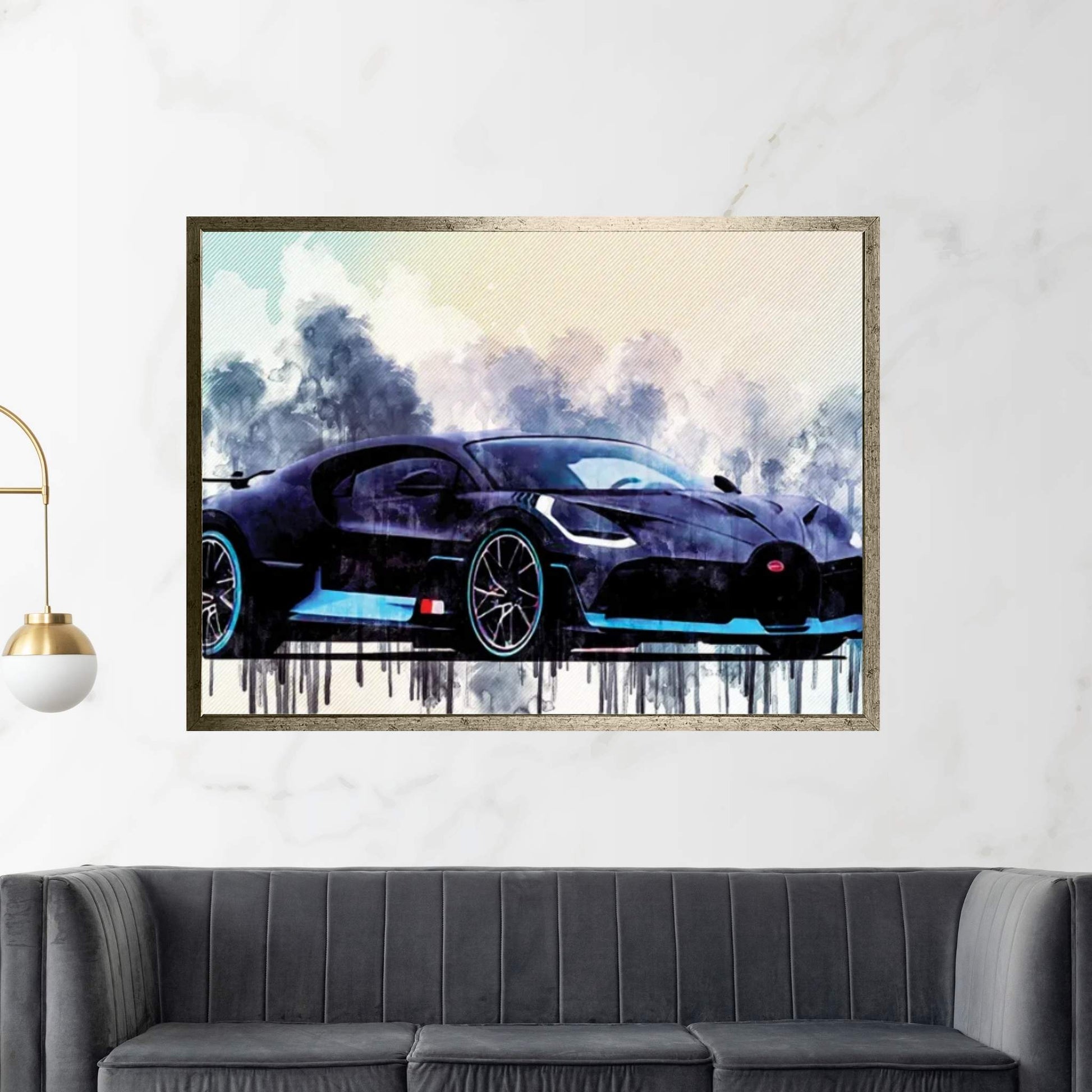 Bugatti Divo 2018 Supercar Hypercar Canvas Wall Art - Y Canvas