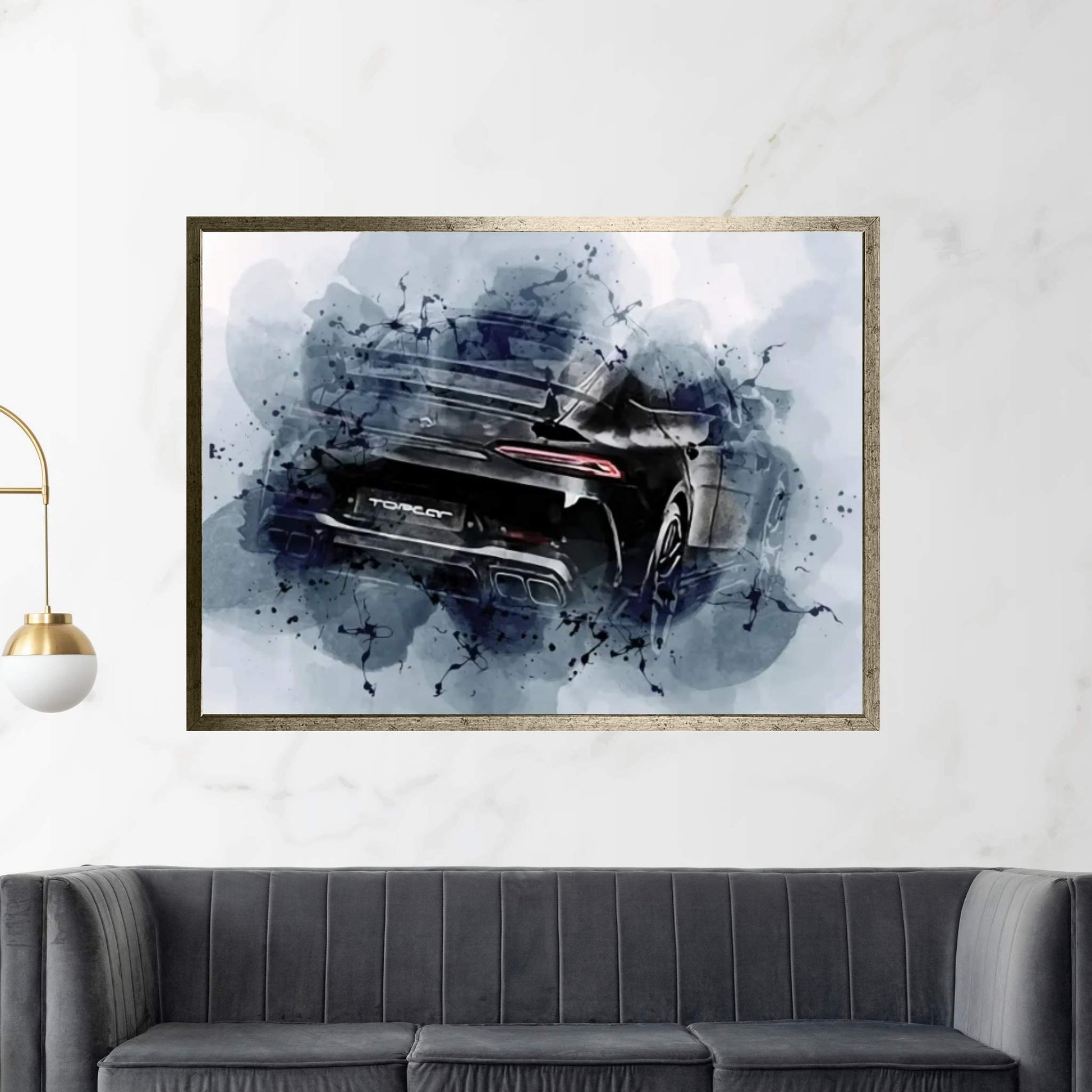 Mercedes-Benz Amg Gt VI3S Exterior Topcar Tuning Gt VI3 S Black Carbon Fiber Canvas Wall Art - Y Canvas