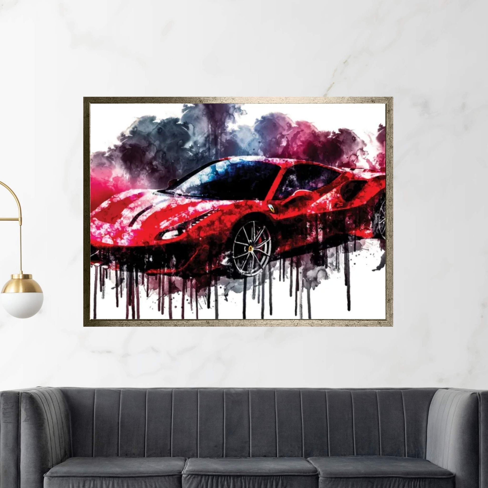 2018 Ferrari 488 Pista Vehicle CDLXXVII Canvas Wall Art - Y Canvas