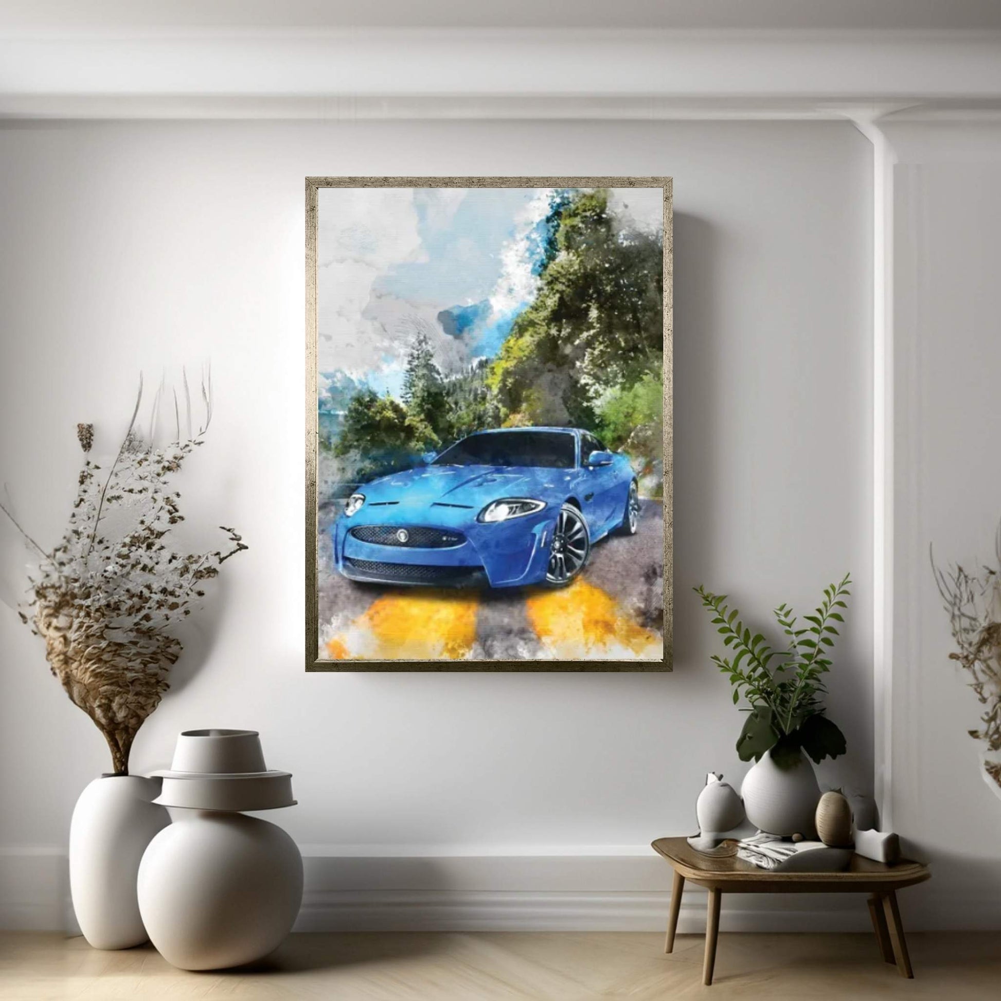 Jaguar XKR-S Canvas Wall Art - Y Canvas