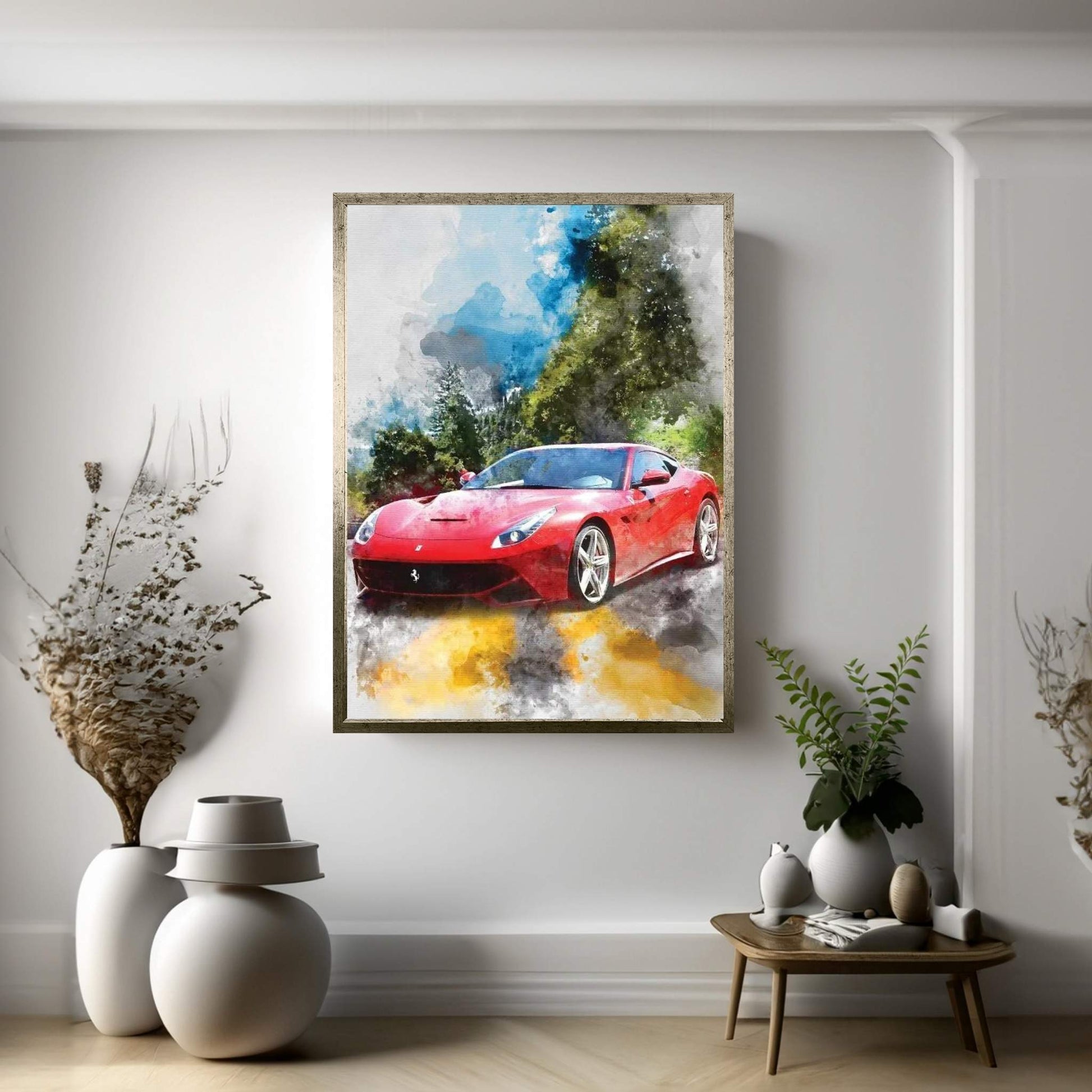 Ferrari 12 Berlinetta Canvas Wall Art - Y Canvas