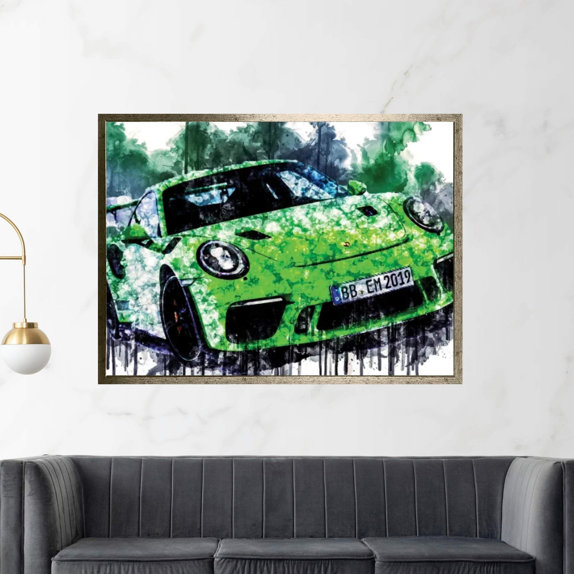 Car 2018 Porsche 911 GT3 RS Canvas Wall Art - Y Canvas