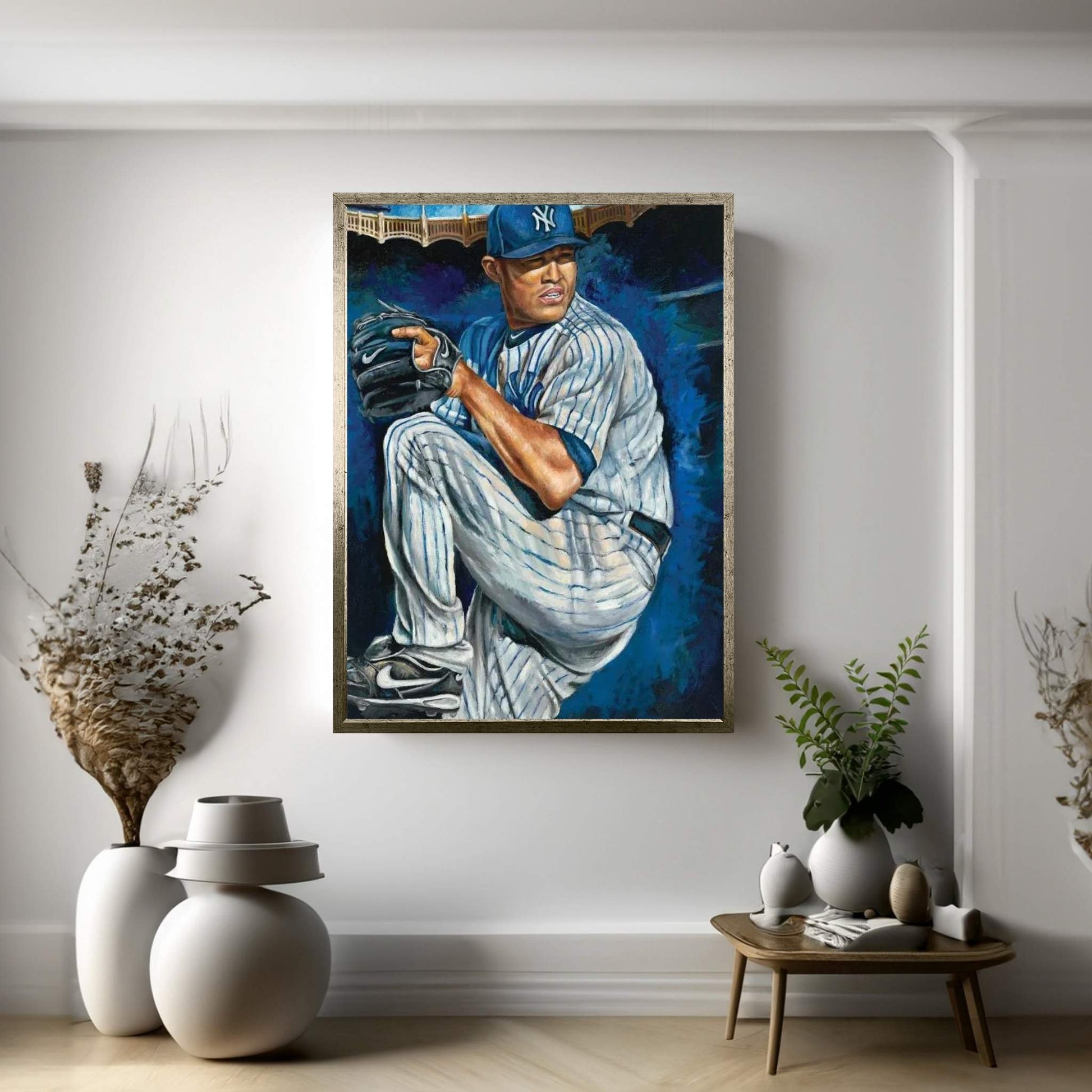 Sandman (Mariano Rivera) Canvas Wall Art - Y Canvas