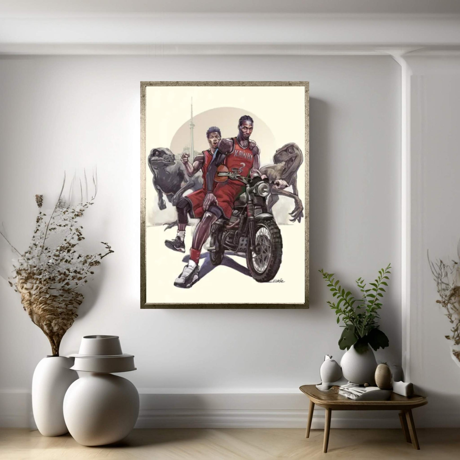 Raptors Canvas Wall Art - Y Canvas