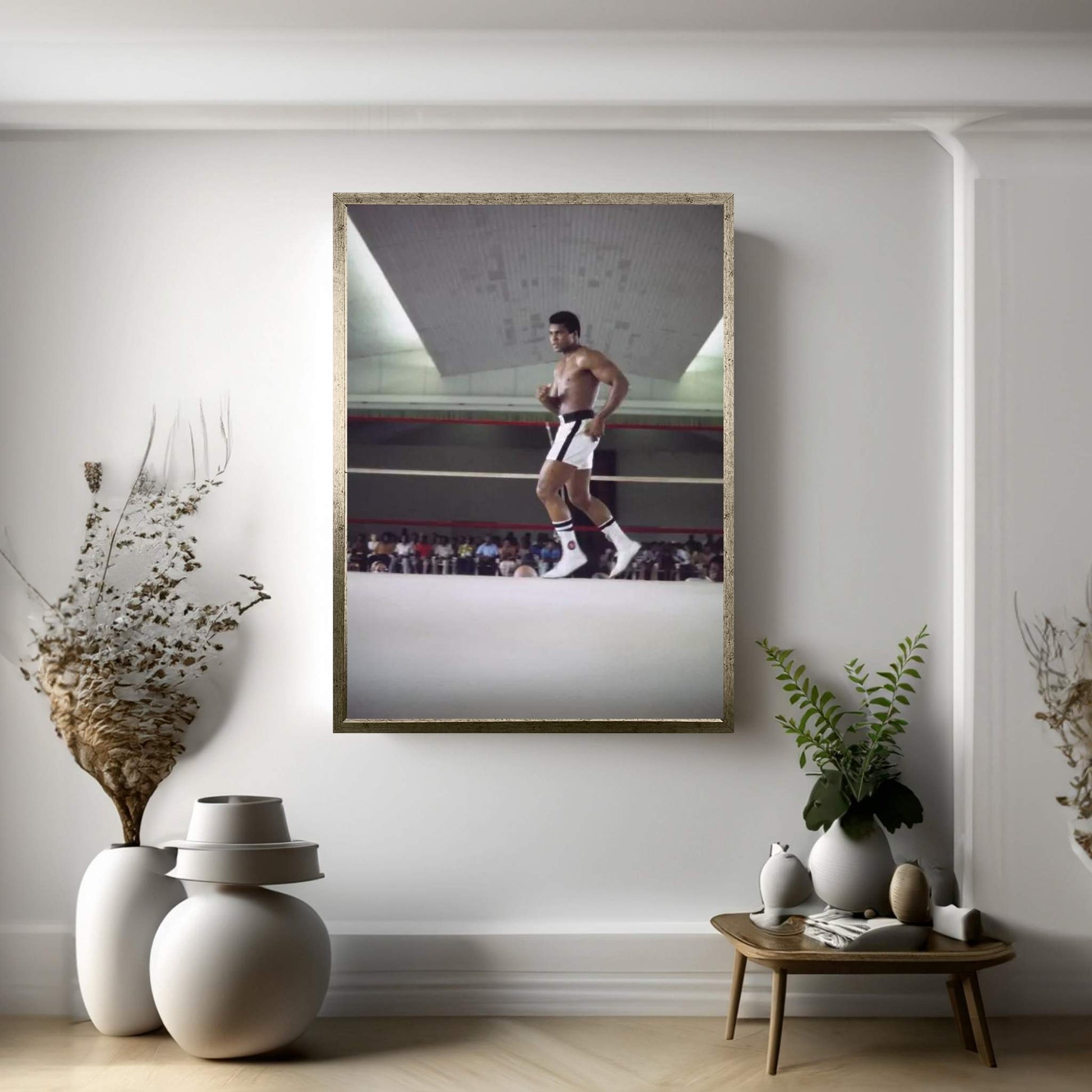 Rumble In The Jungle™ Footwork Training Canvas Wall Art - Y Canvas