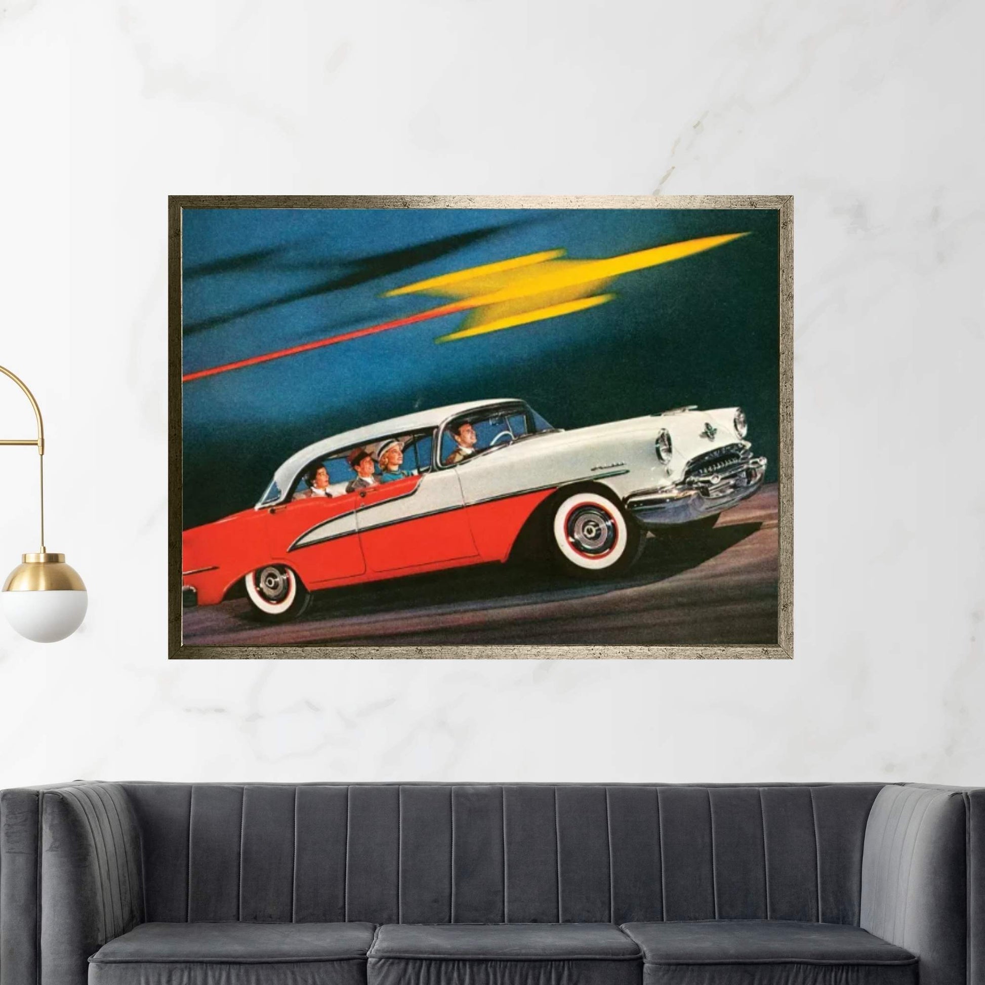 1955 Oldsmobile Magazine Advert Detail Canvas Wall Art - Y Canvas