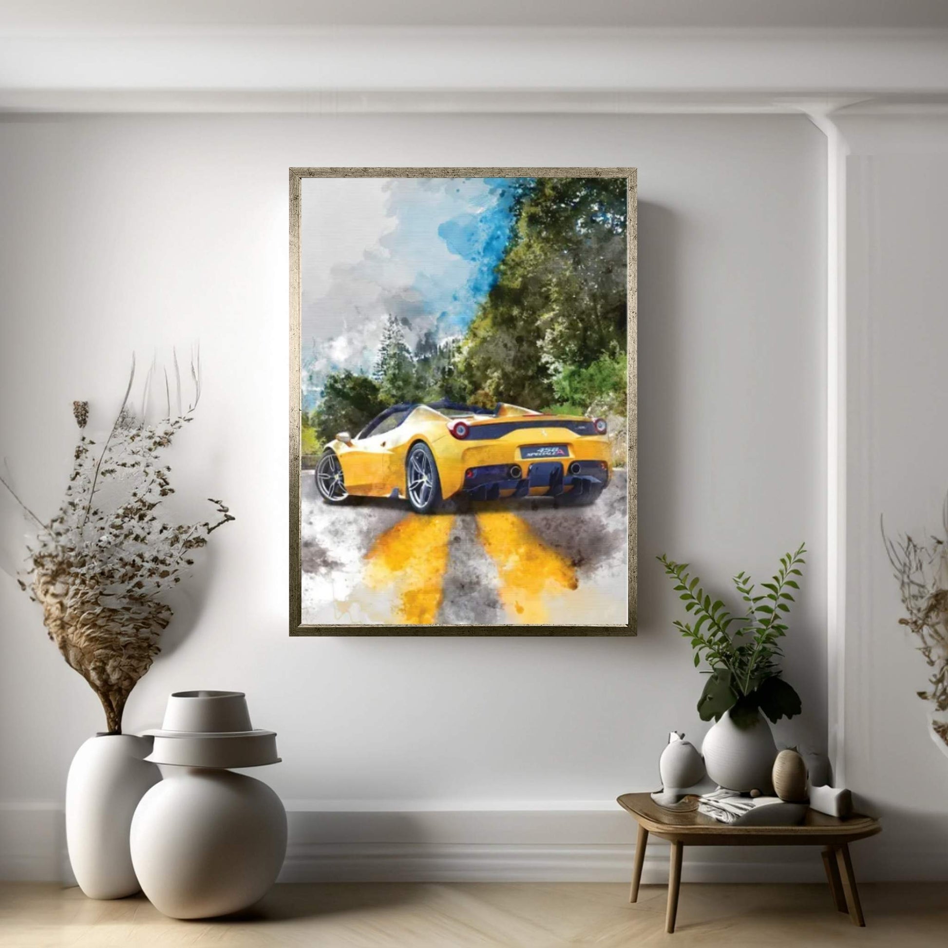 Ferrari 458 Speciale Apert Canvas Wall Art - Y Canvas