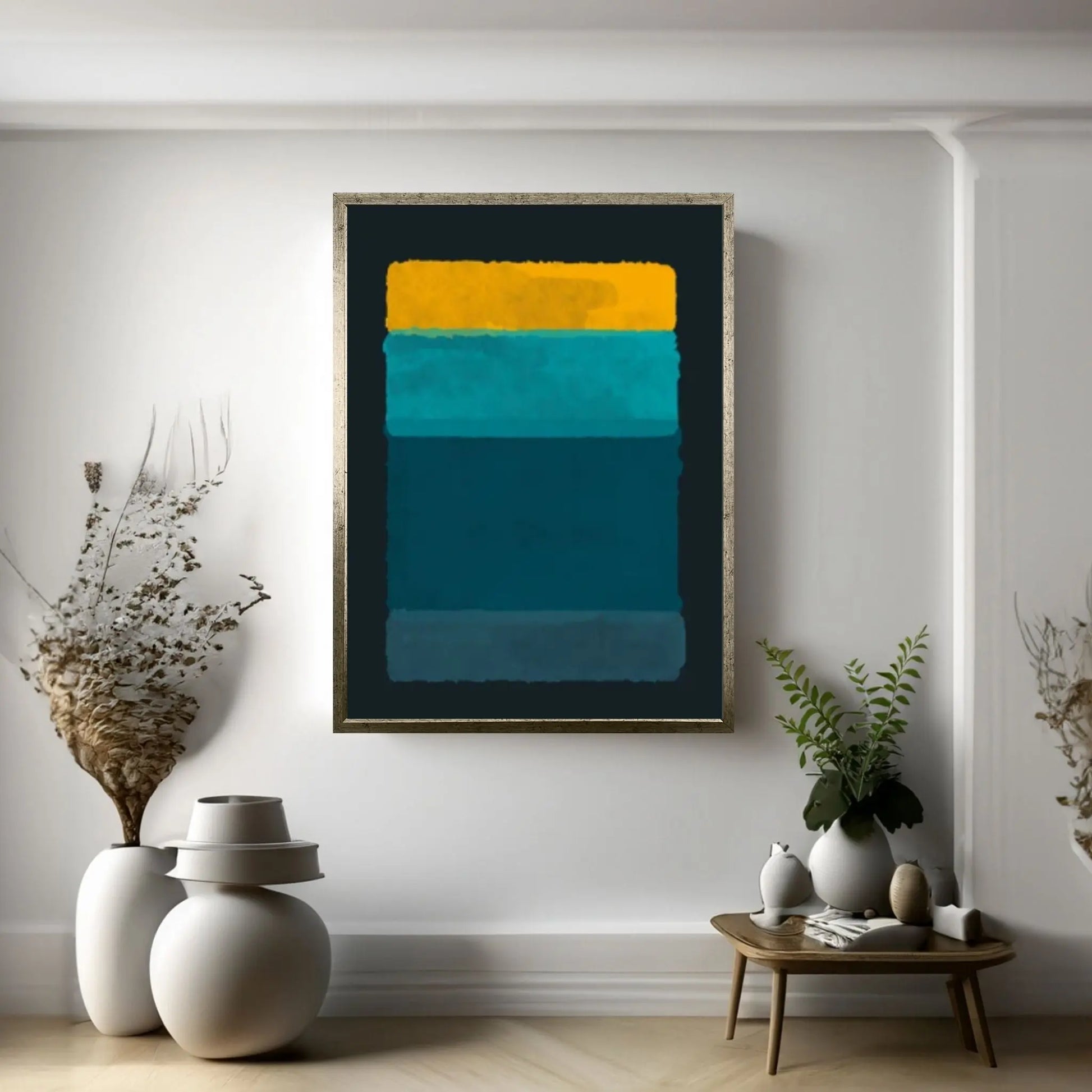 Mark Rothko Frame Canvas/Poster Art Reproduction, Rothko Reproduction - Y Canvas