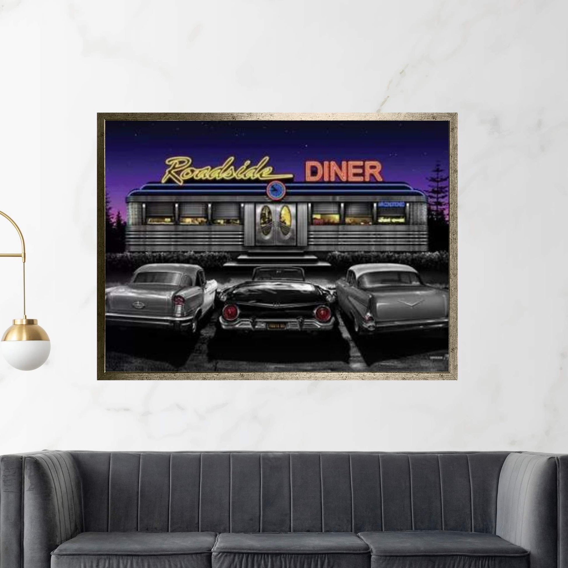 Roadside Diner II Canvas Wall Art - Y Canvas