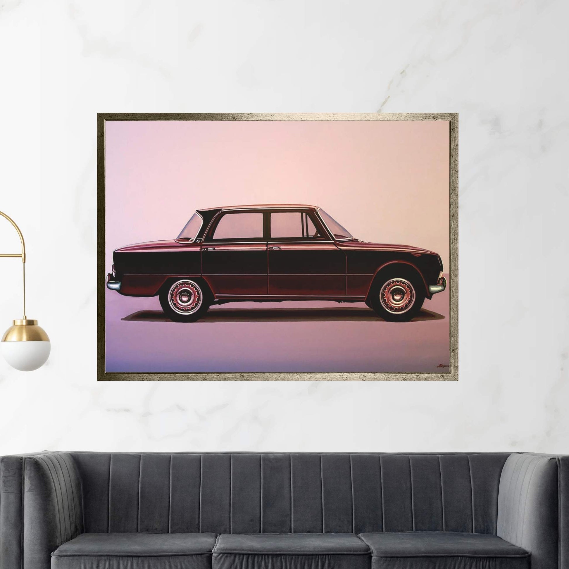 Alfa Romeo Giulia Super 1967 Canvas Wall Art - Y Canvas