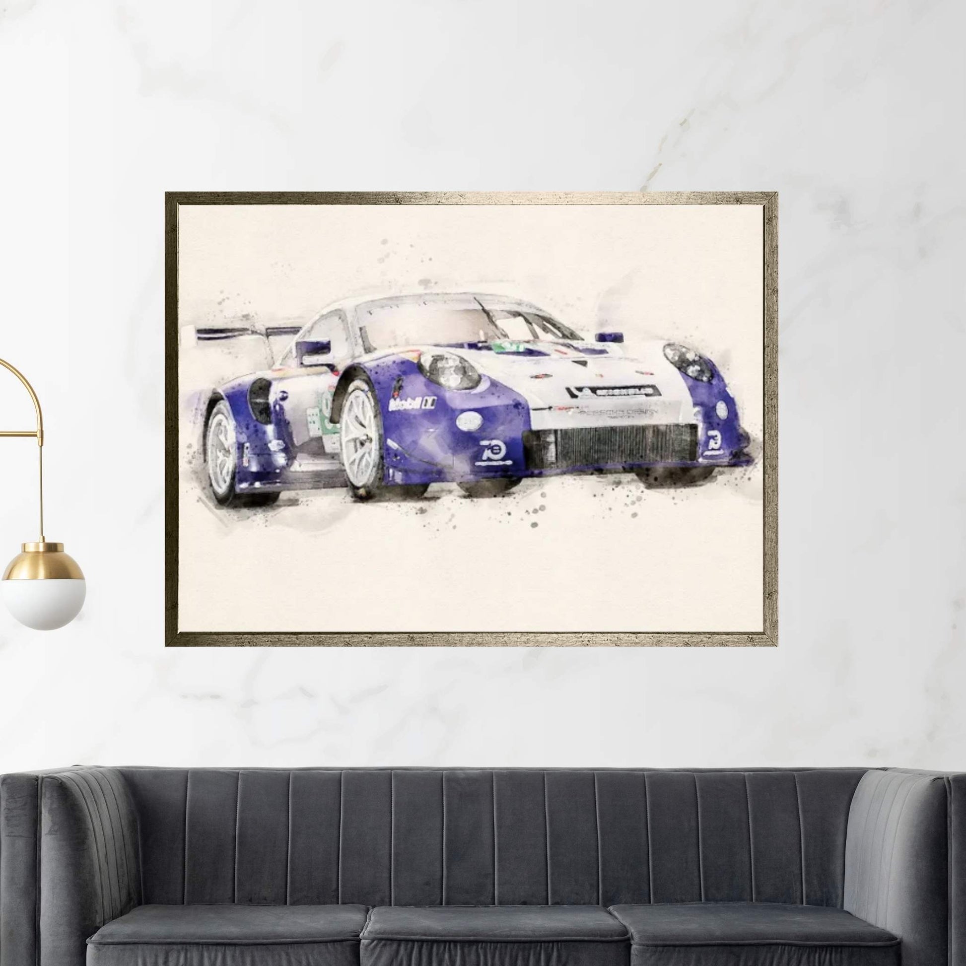 Porsche 911 RSR V II Canvas Wall Art - Y Canvas
