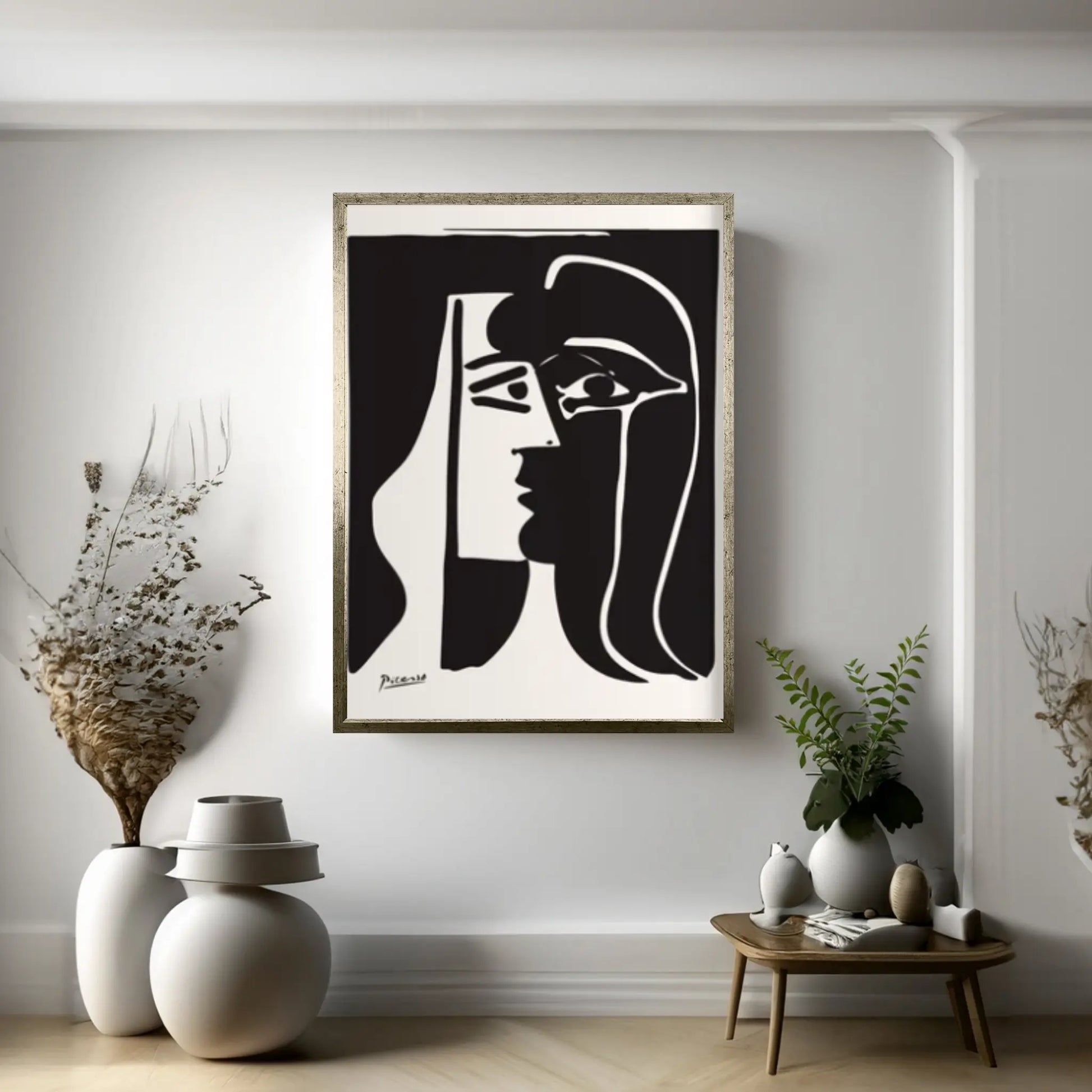 Picasso Kiss Art Museum Exhibition Canvas Wall Art Home Decor Poster Wall Hanging Pablo Picasso Print - Y Canvas