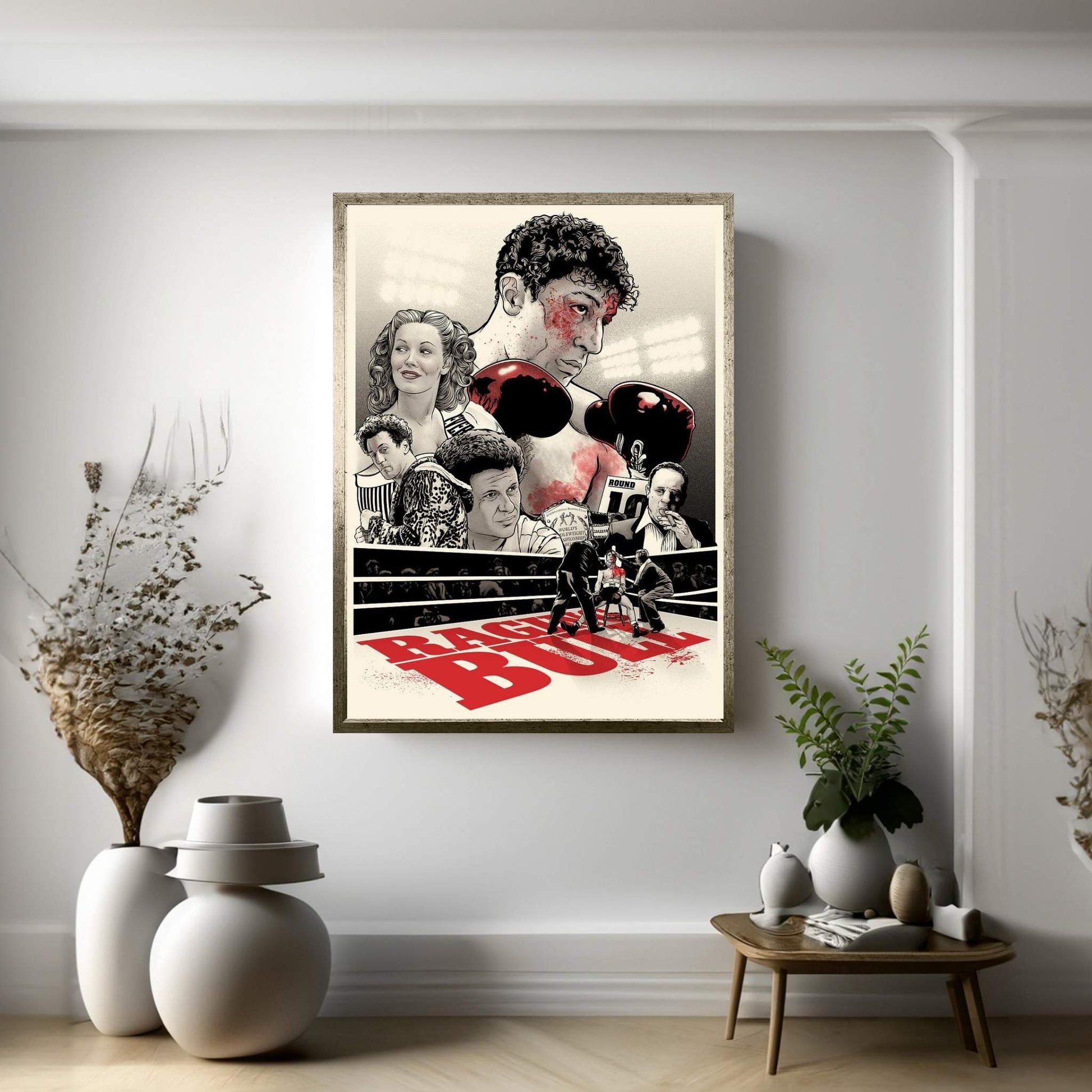 Raging Bull Canvas Wall Art - Y Canvas