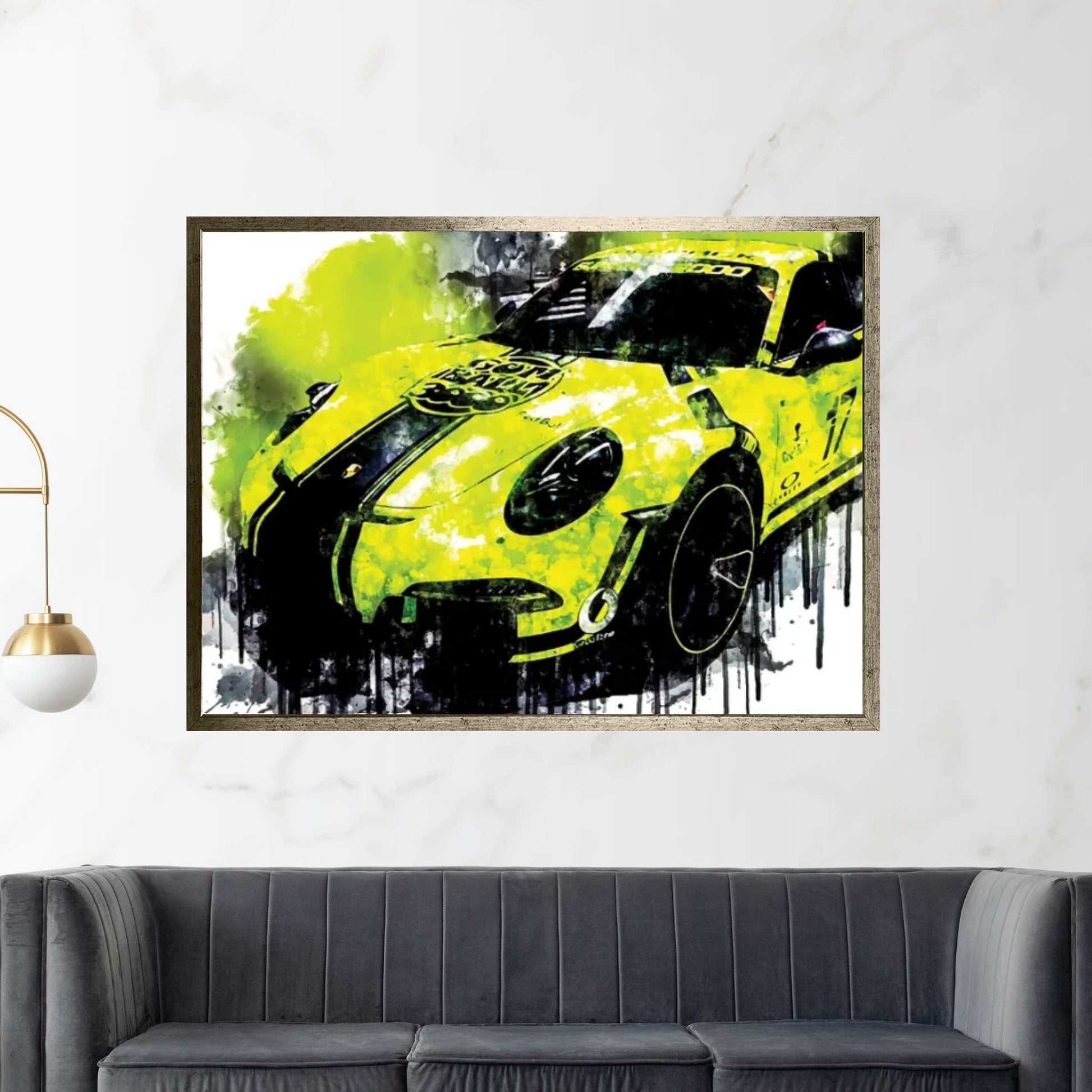 Car 2017 Black Box Porsche 911 GT3 RS Canvas Wall Art - Y Canvas