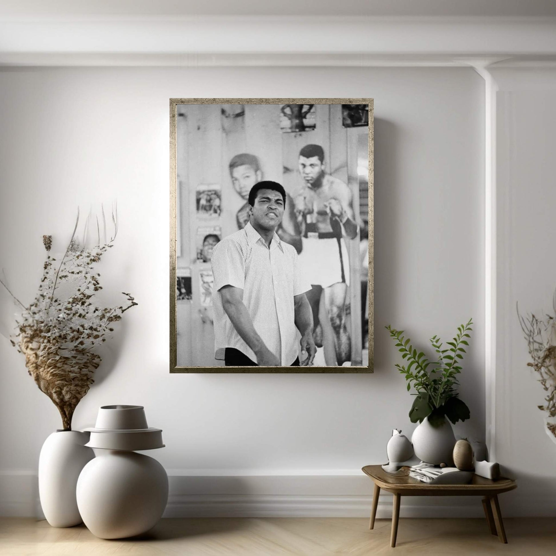 Muhammad Ali Mean Mugging For The Camera Canvas Wall Art - Y Canvas
