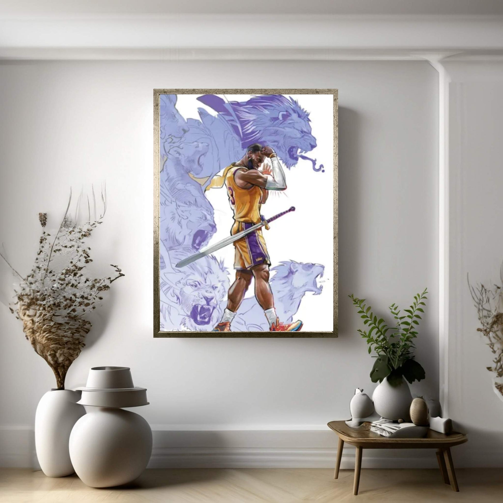 Lord Of Lions Canvas Wall Art - Y Canvas