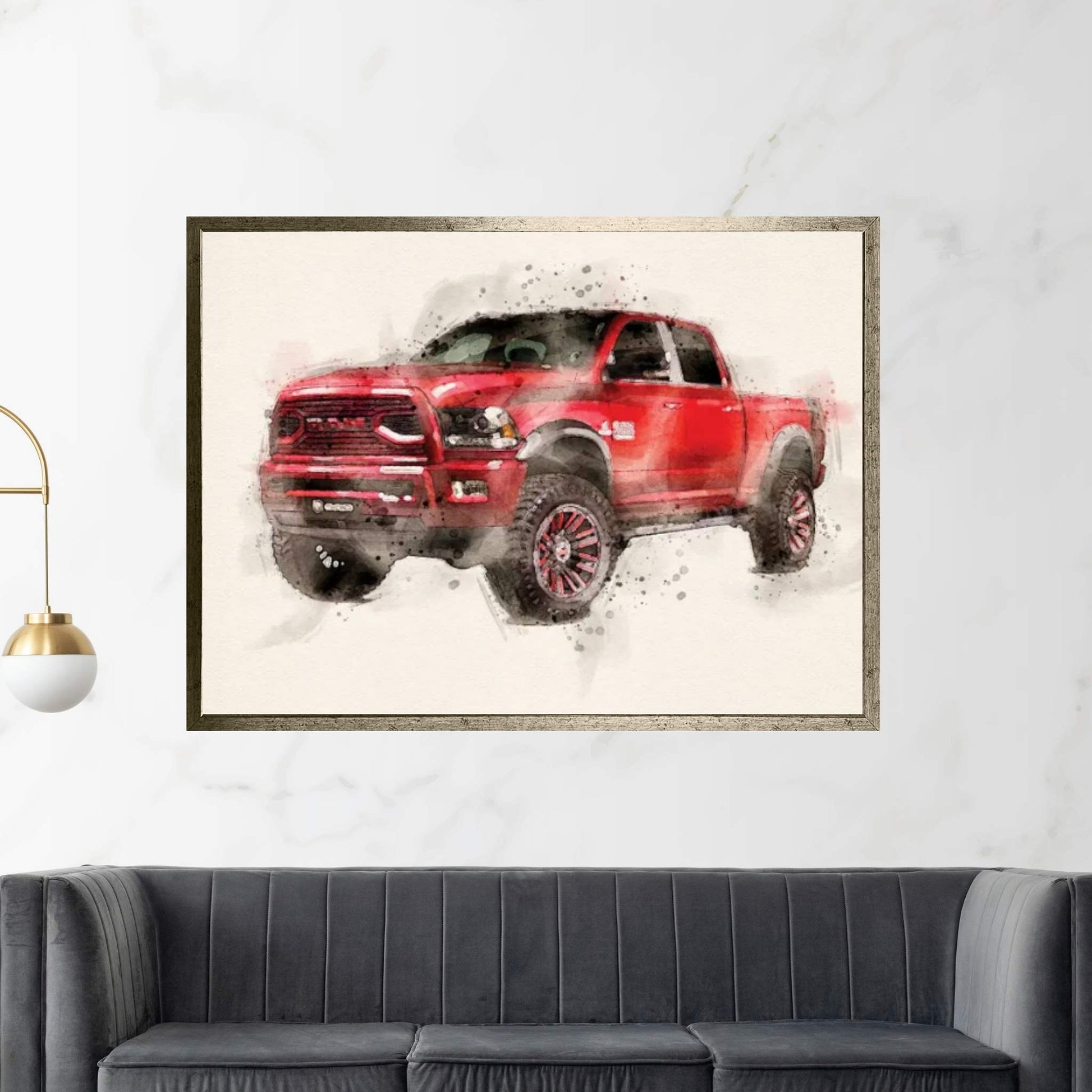 Dodge Ram II Canvas Wall Art - Y Canvas