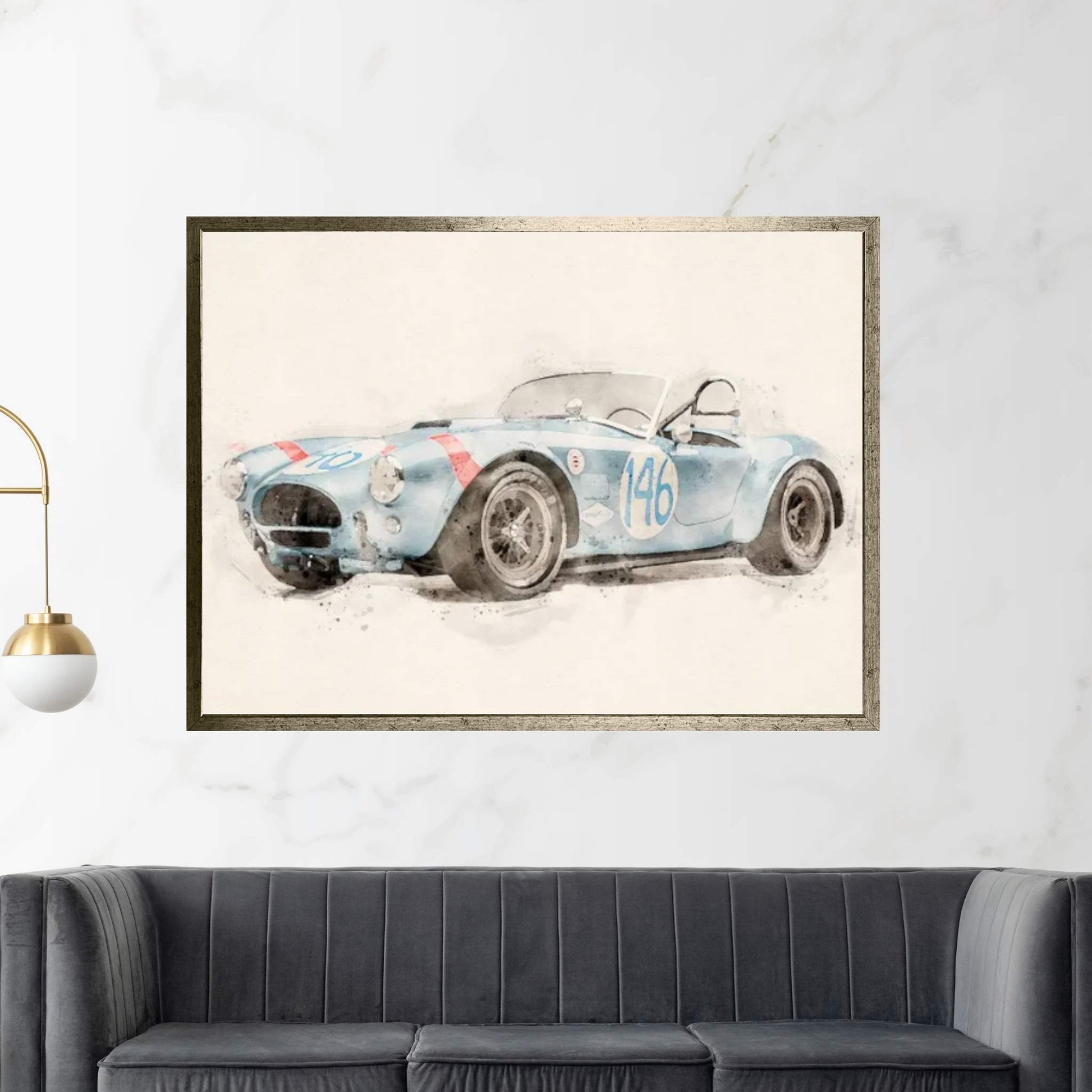 Shelby Super V II Canvas Wall Art - Y Canvas