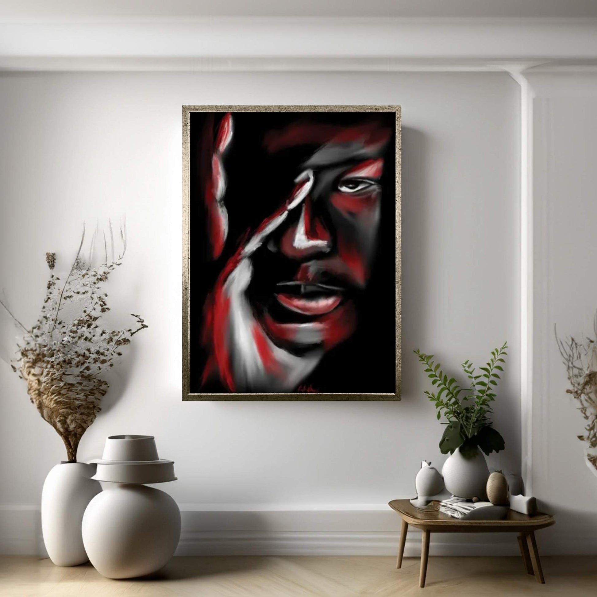 Jordan Serious Canvas Wall Art - Y Canvas
